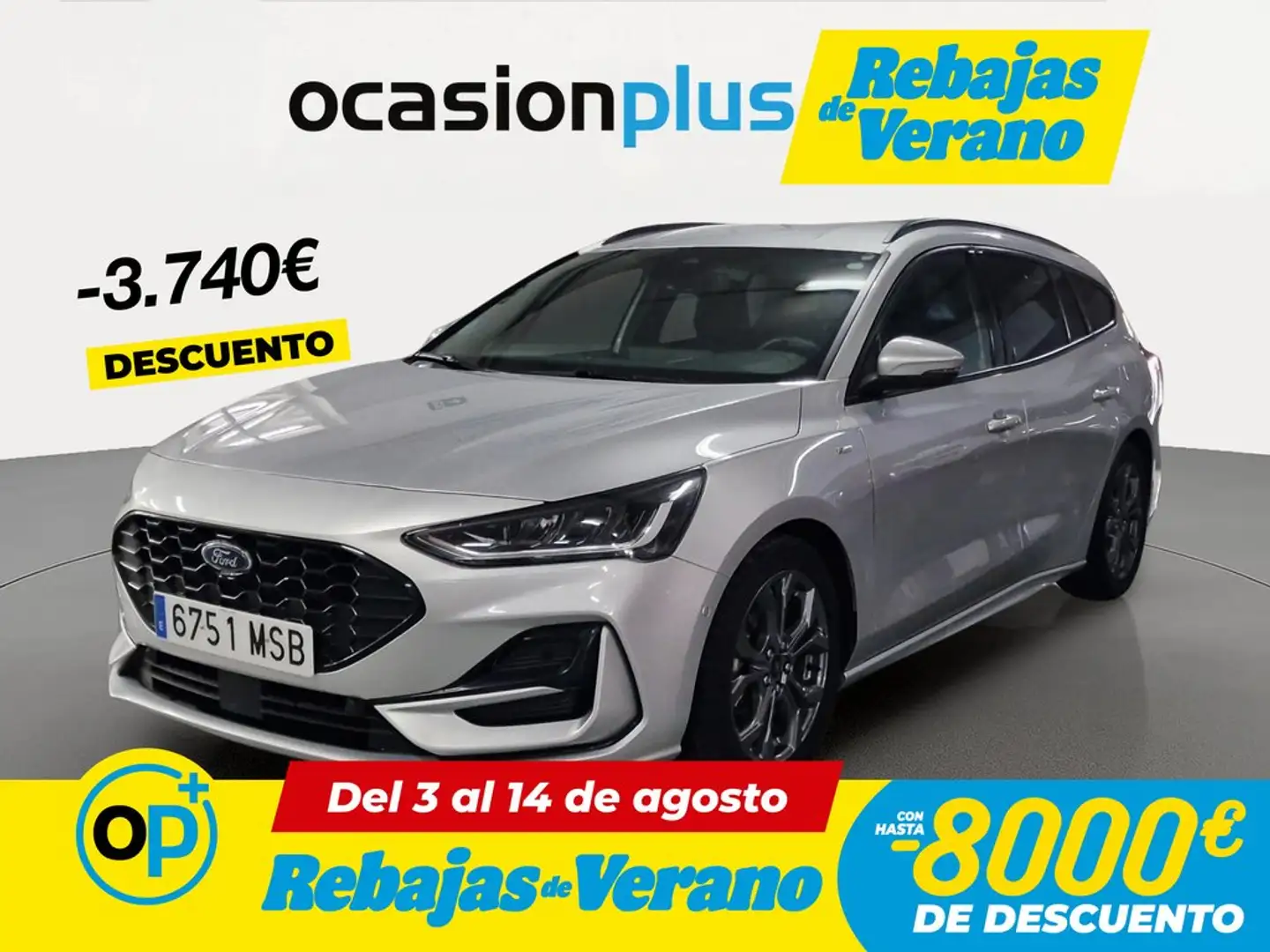 Ford Focus Sportbreak 1.0 Ecoboost MHEV ST-Line 155 Aut. Gris - 1