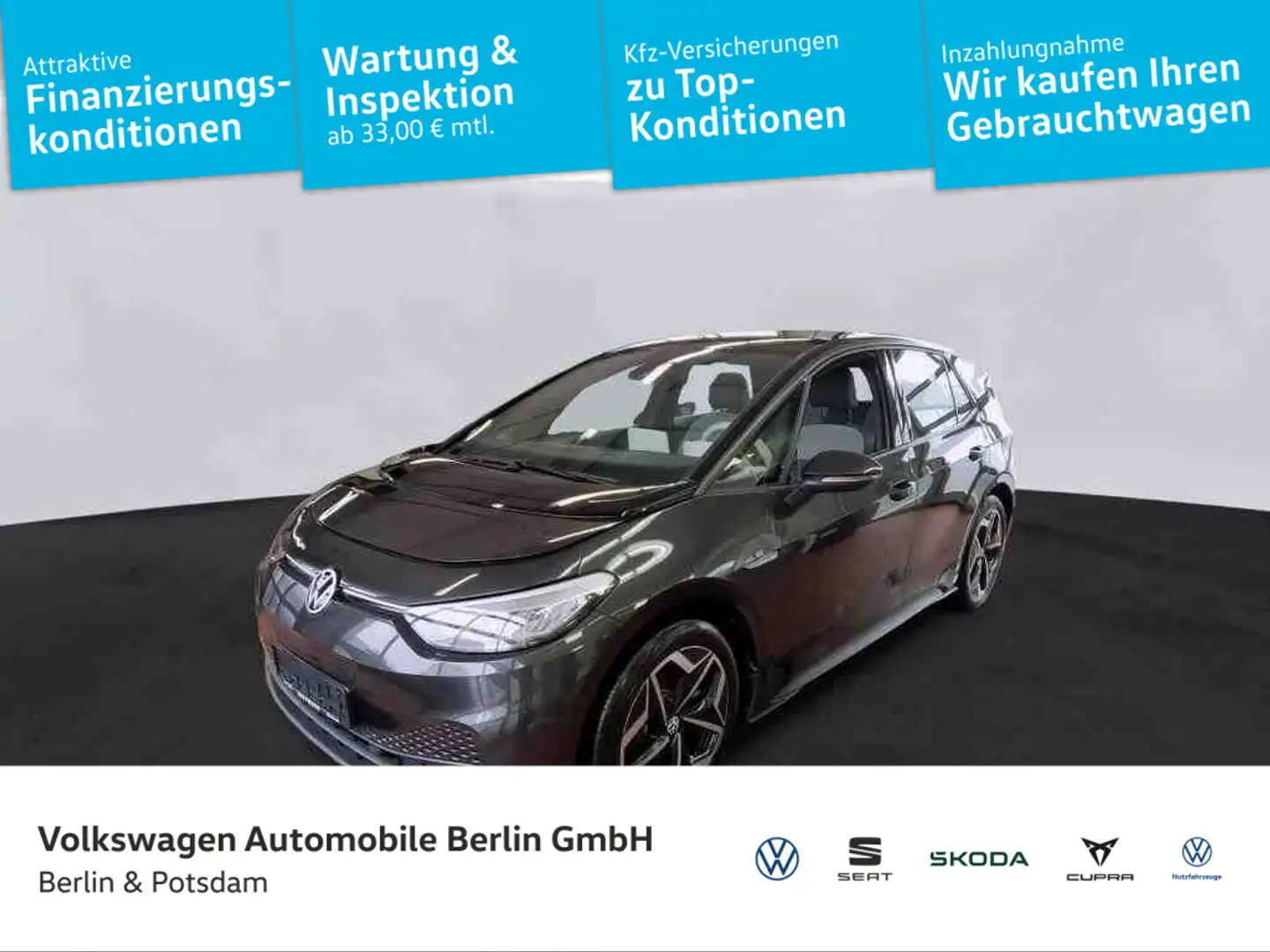 Volkswagen ID.3 Pro S NAVI W-Pumpe LED PDC 77kWh Grau - 1