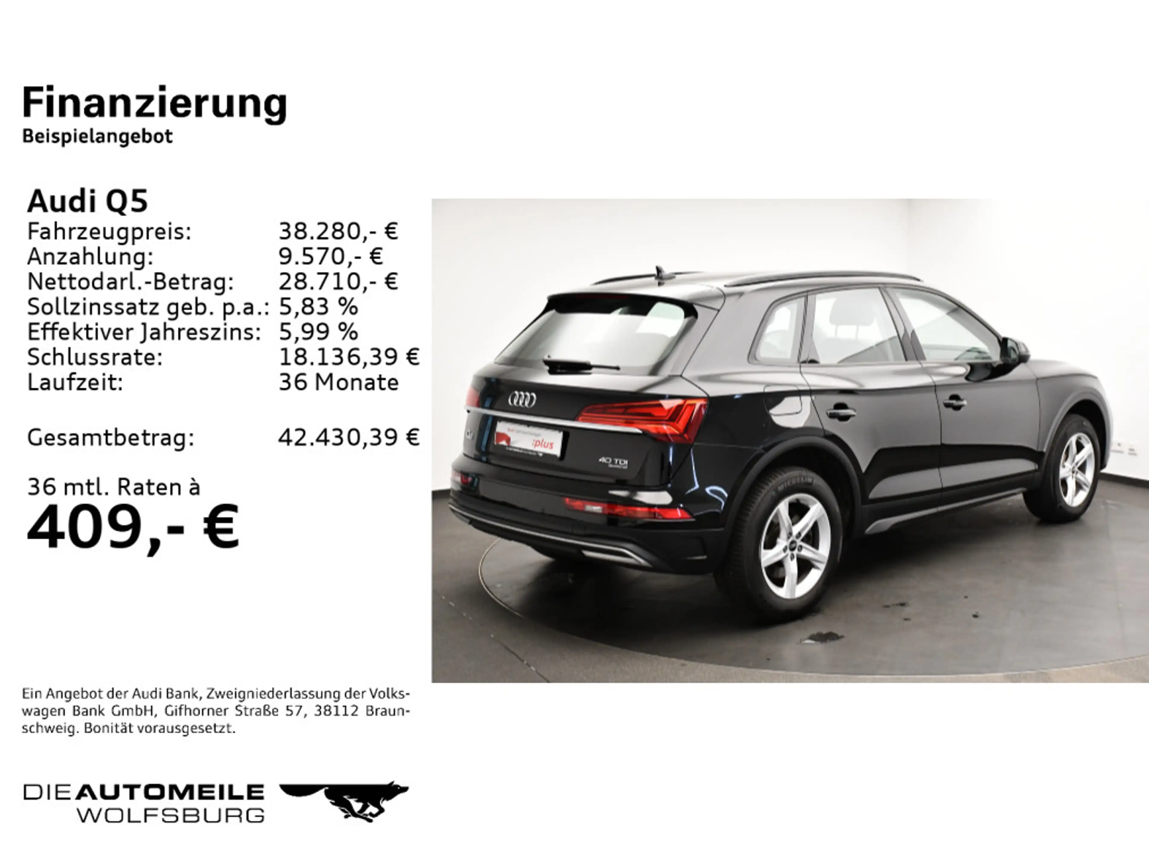 Audi Q5 40 TDI quattro S-tronic basis Navi/LED — photo 2
