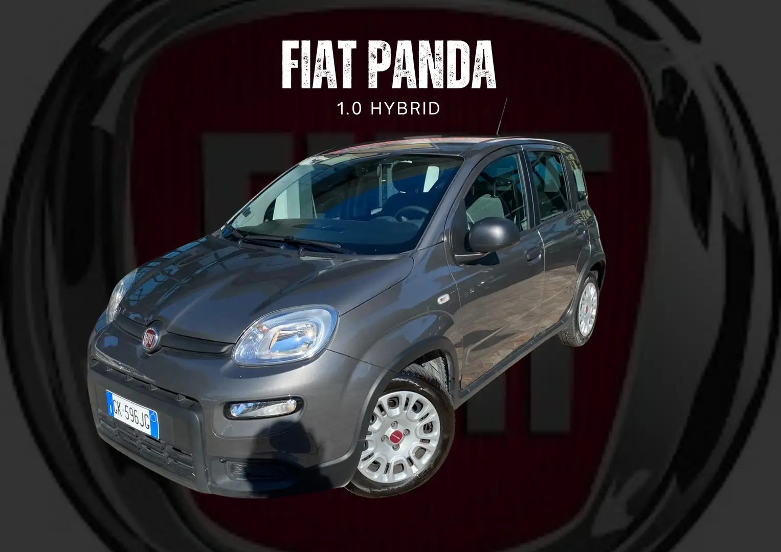 Fiat Panda Panda 1.0 firefly hybrid Gris - 1