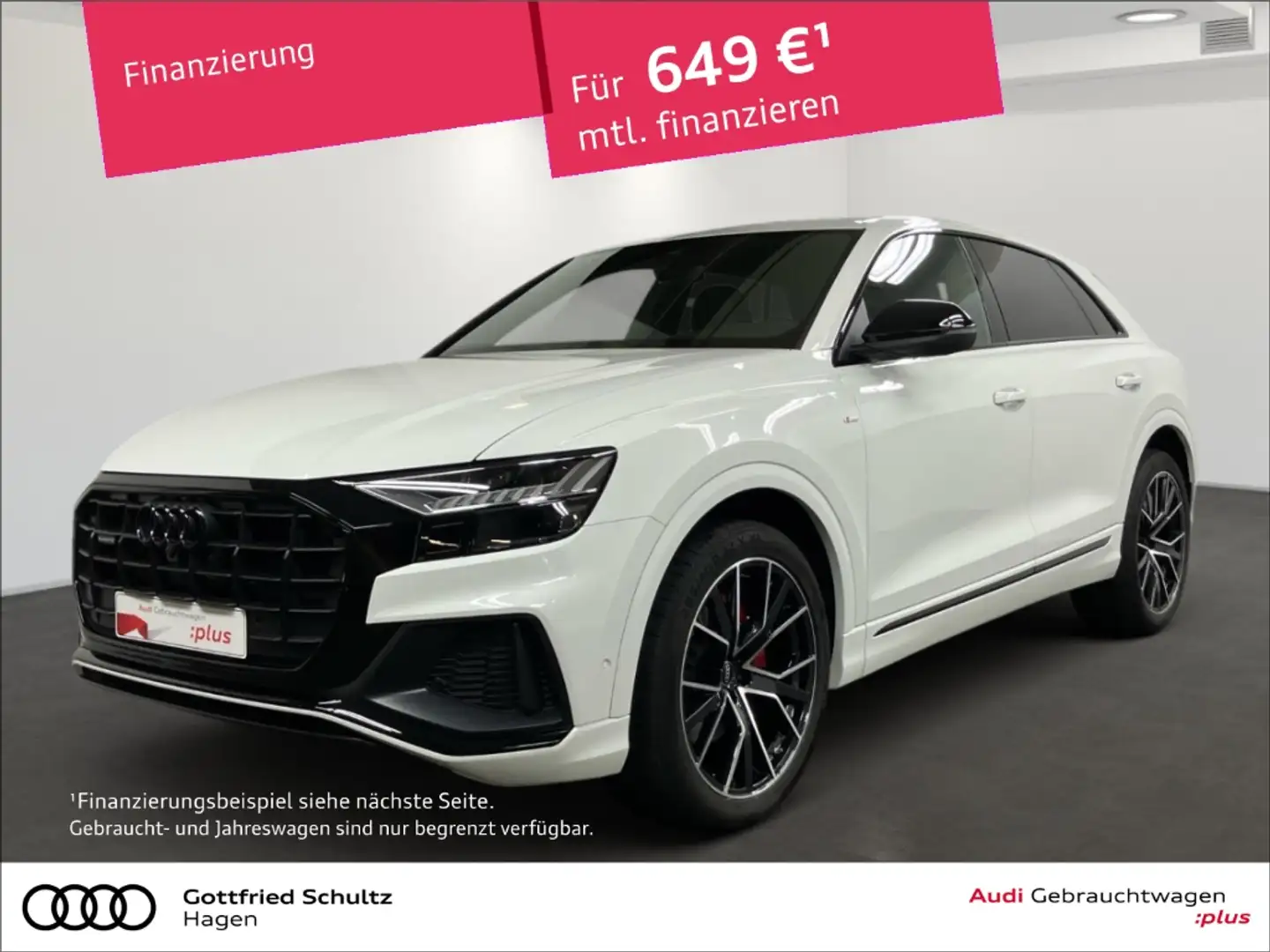 Audi Q8 50 TDI quattro tiptr. MATRIX NAV B&O LUFT S line Weiß - 1