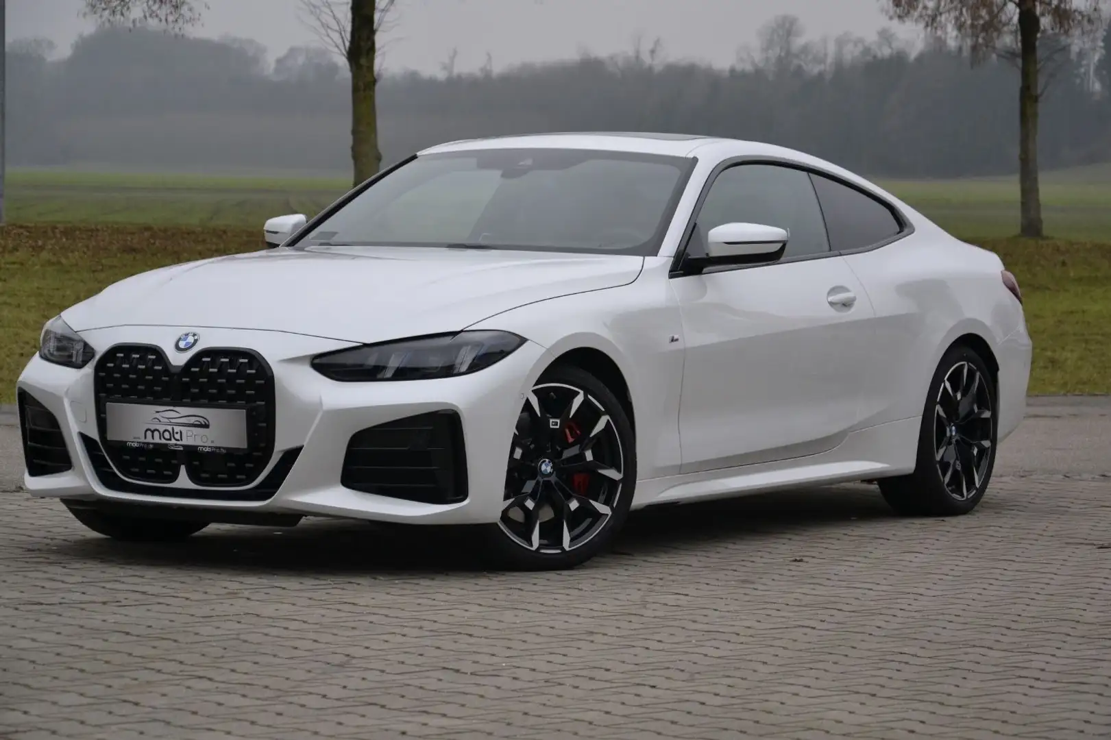 BMW 420 d xDrive M Sport Glasdach 360 H/K Dr.ASST Weiß - 1