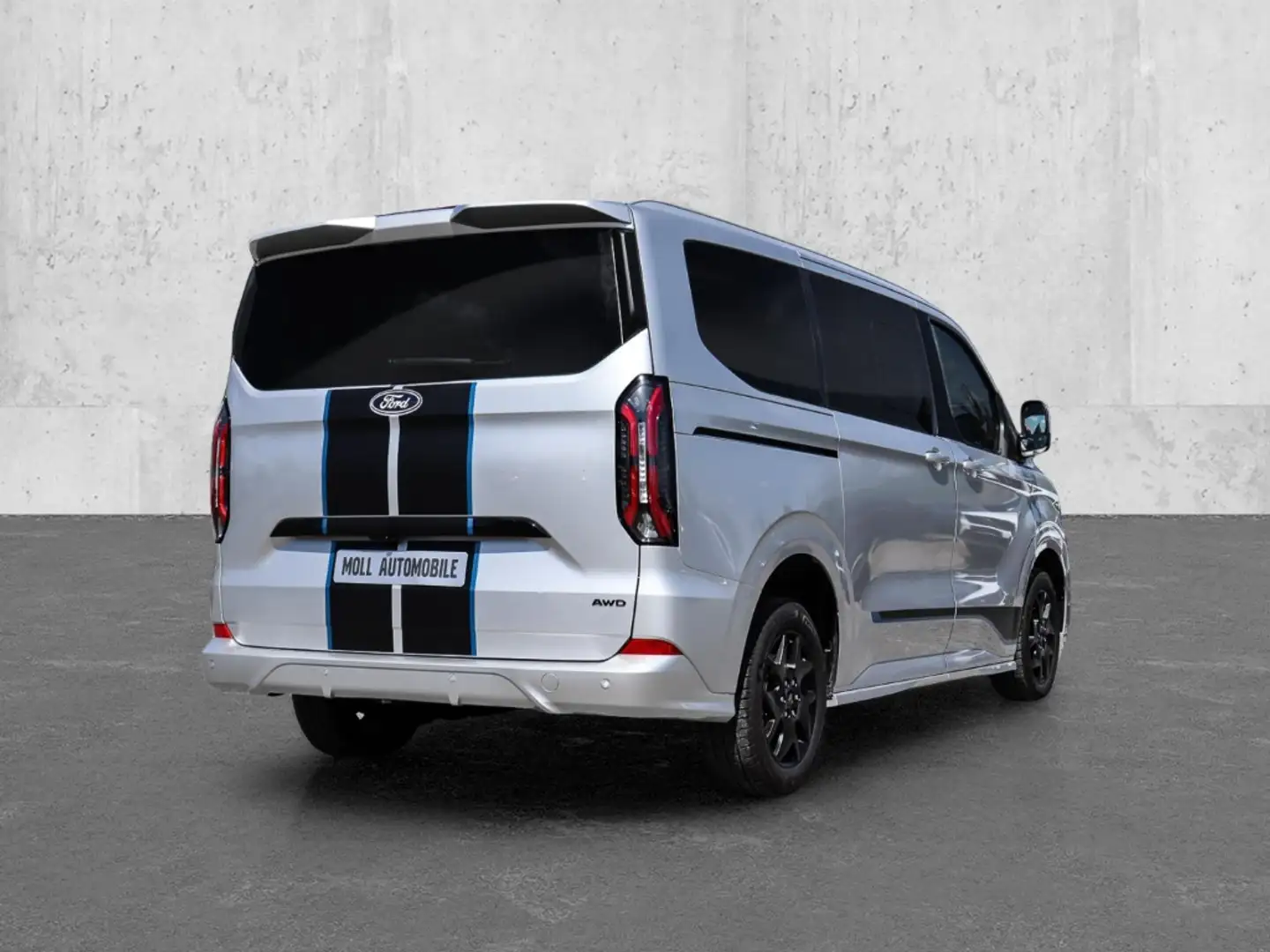 Ford Tourneo Custom L1 Sport 170PS AWD AHK Techno6 Allwetter Argent - 2