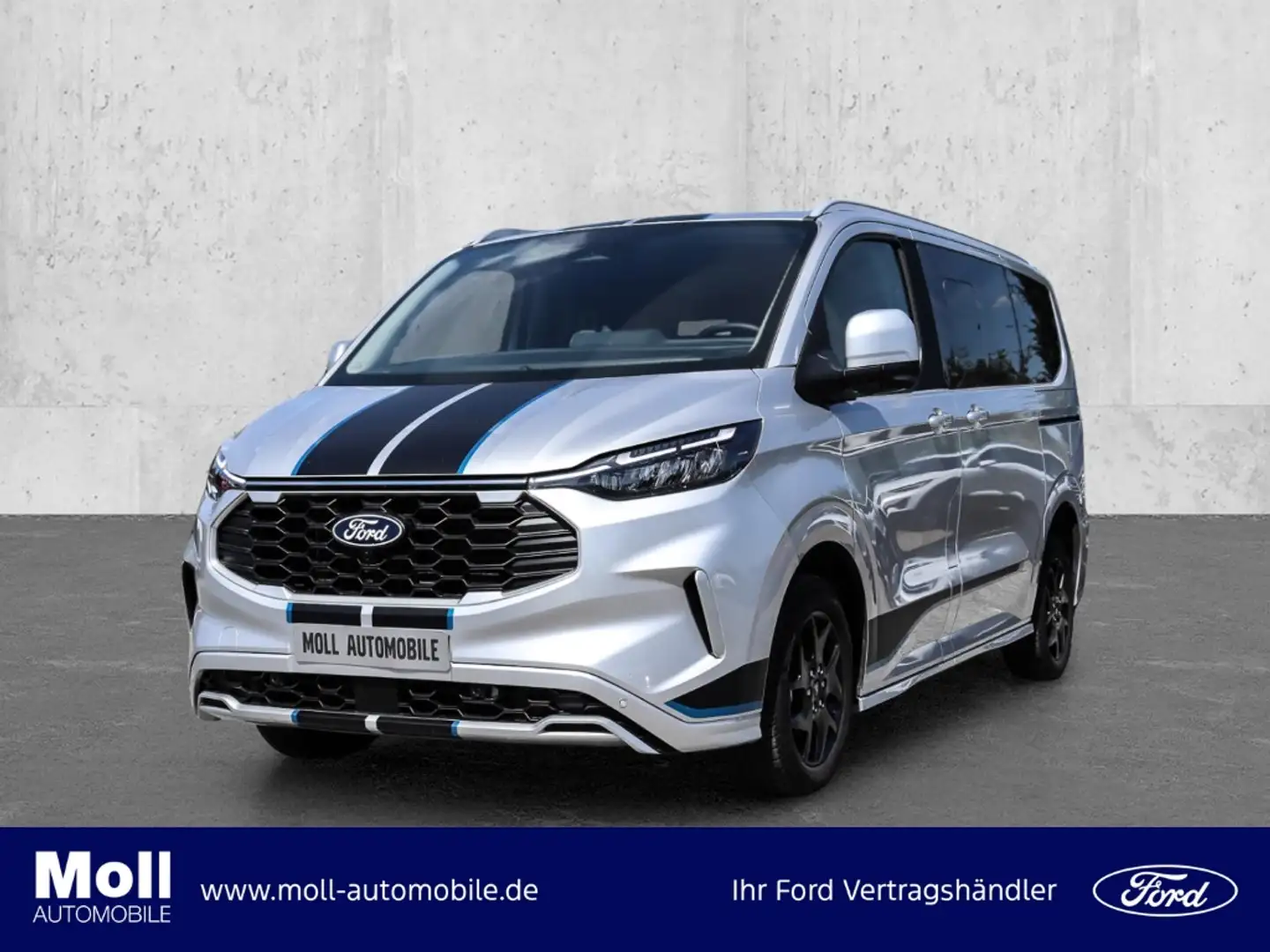 Ford Tourneo Custom L1 Sport 170PS AWD AHK Techno6 Allwetter Argent - 1