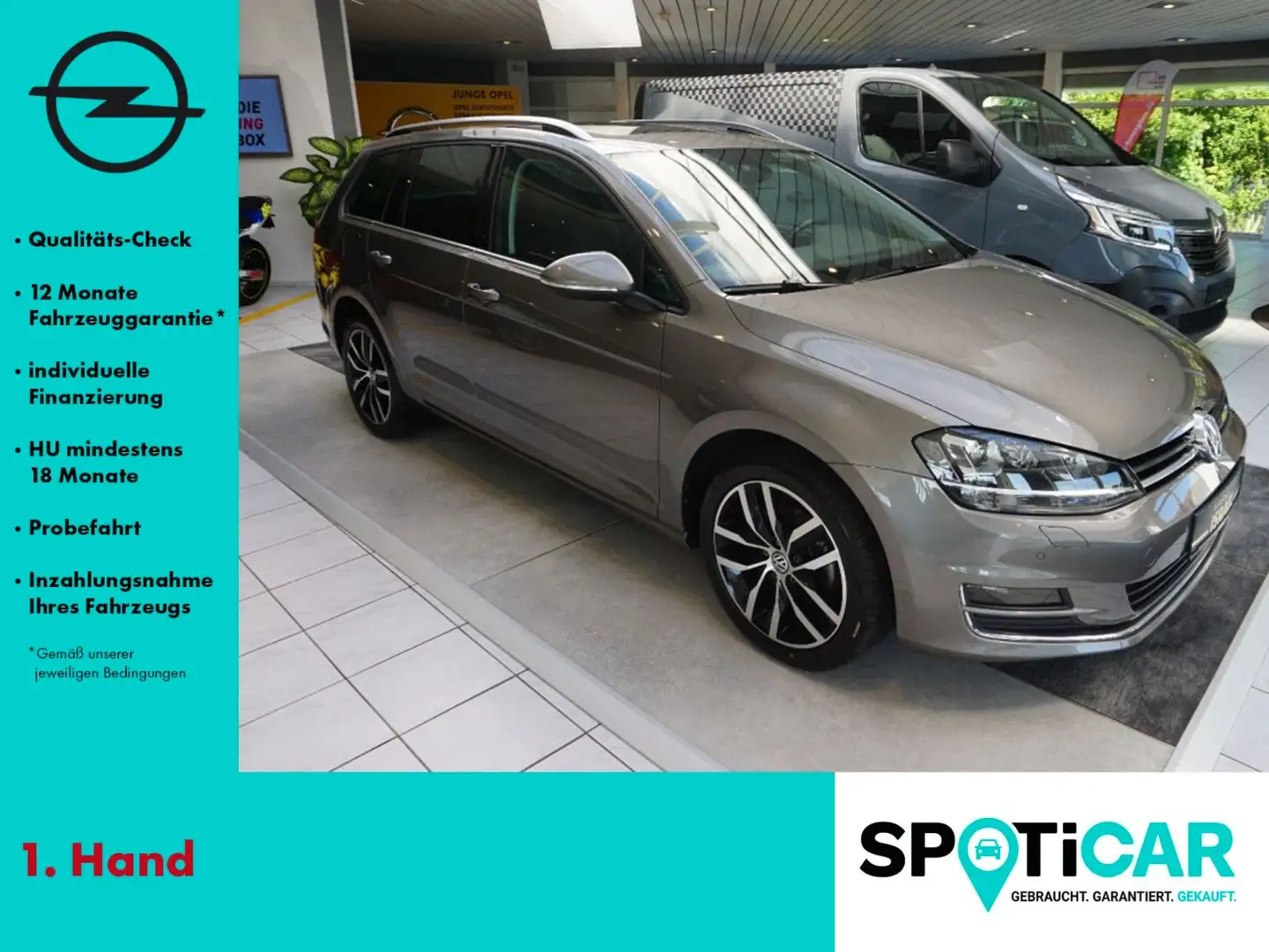 Volkswagen Golf VII Variant Highline BI-XENON, PANORAMADACH Grigio - 1