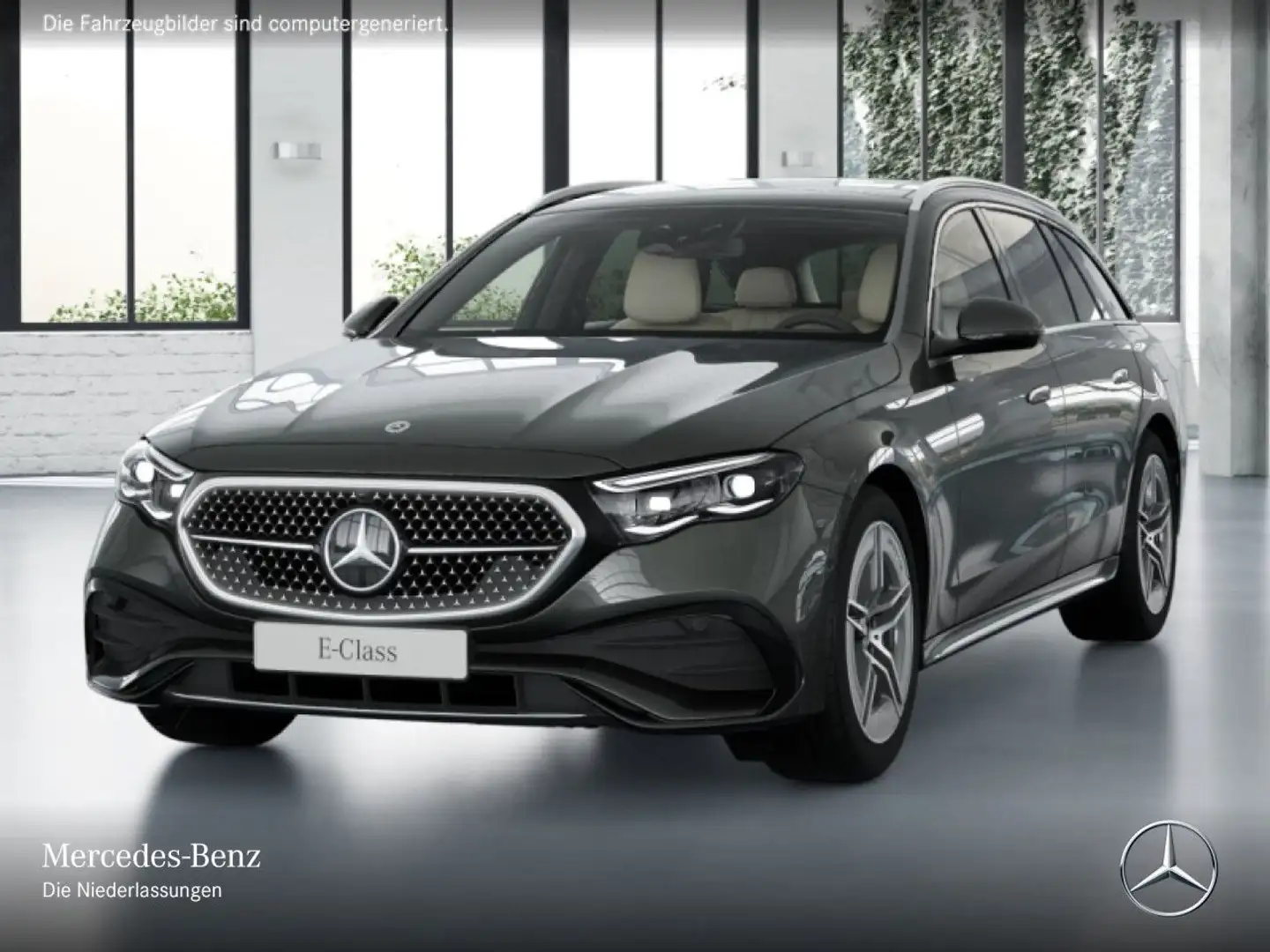 Mercedes-Benz E 300 de T 4M Hybrid AMG Fahrass 360° Pano Distr. Grau - 2