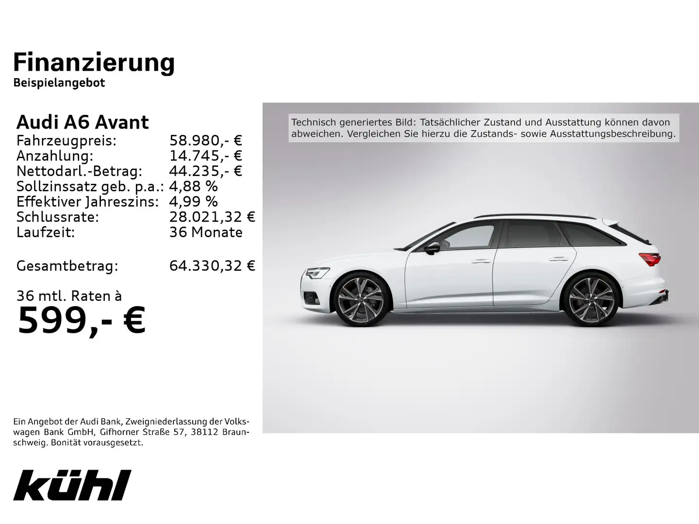 Audi A6 45 TDI Q S tronic Advanced LED/Luft/ACC Weiß - 2
