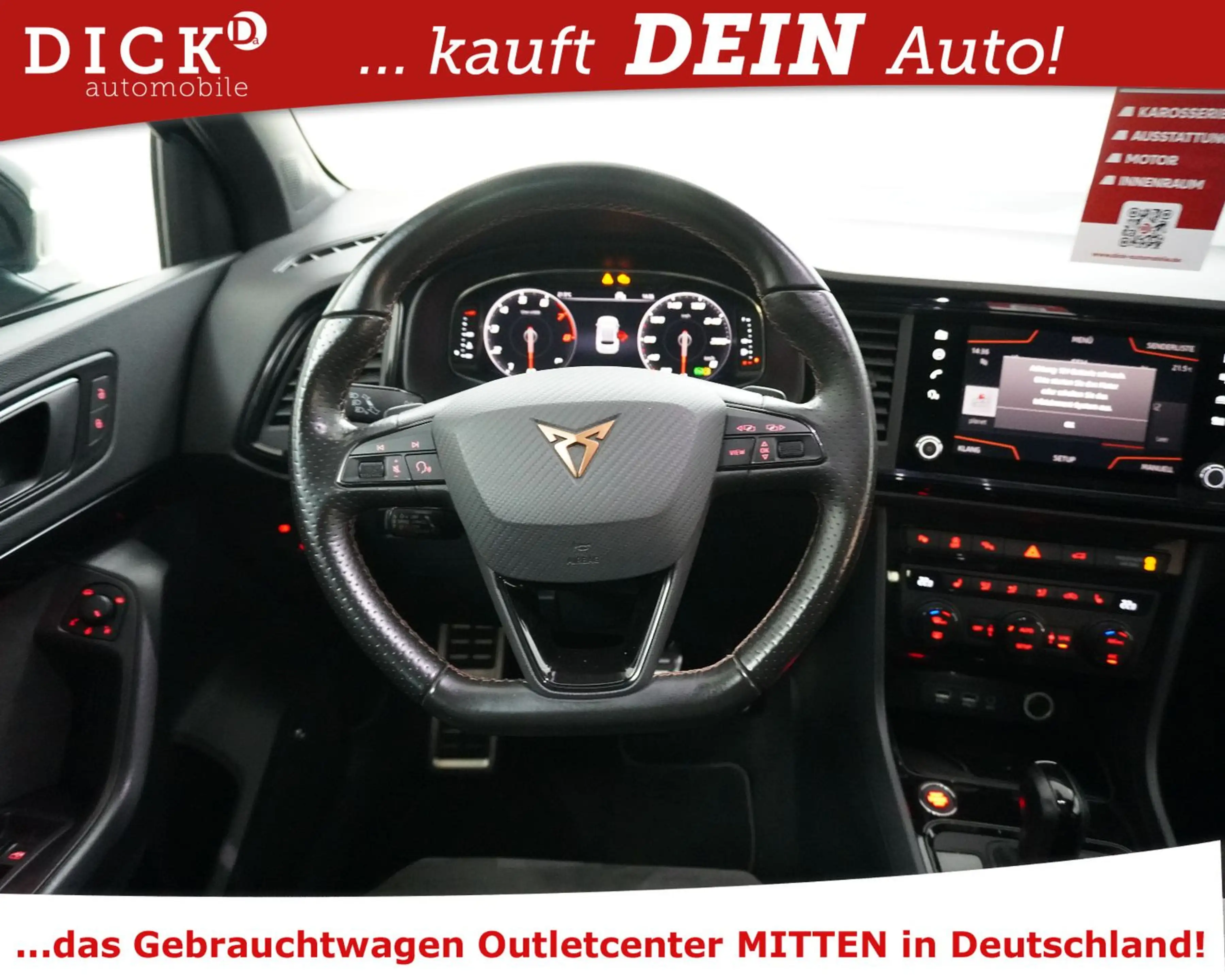 CUPRA Ateca 2.0TSI 4Driv PANO+360+VIRTU+AHK+ACC+SHZ+19 — photo 15
