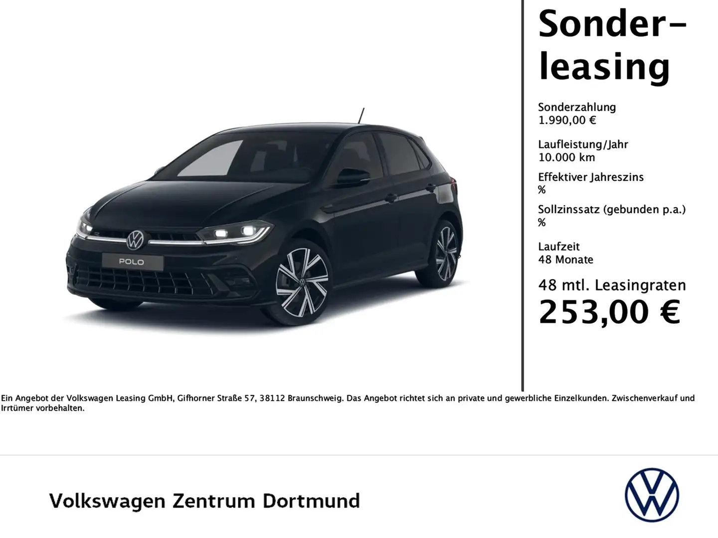 Volkswagen Polo 1.0 R-LINE DSG NAVI CLIMATRONIC MATRIXLED Zwart - 1