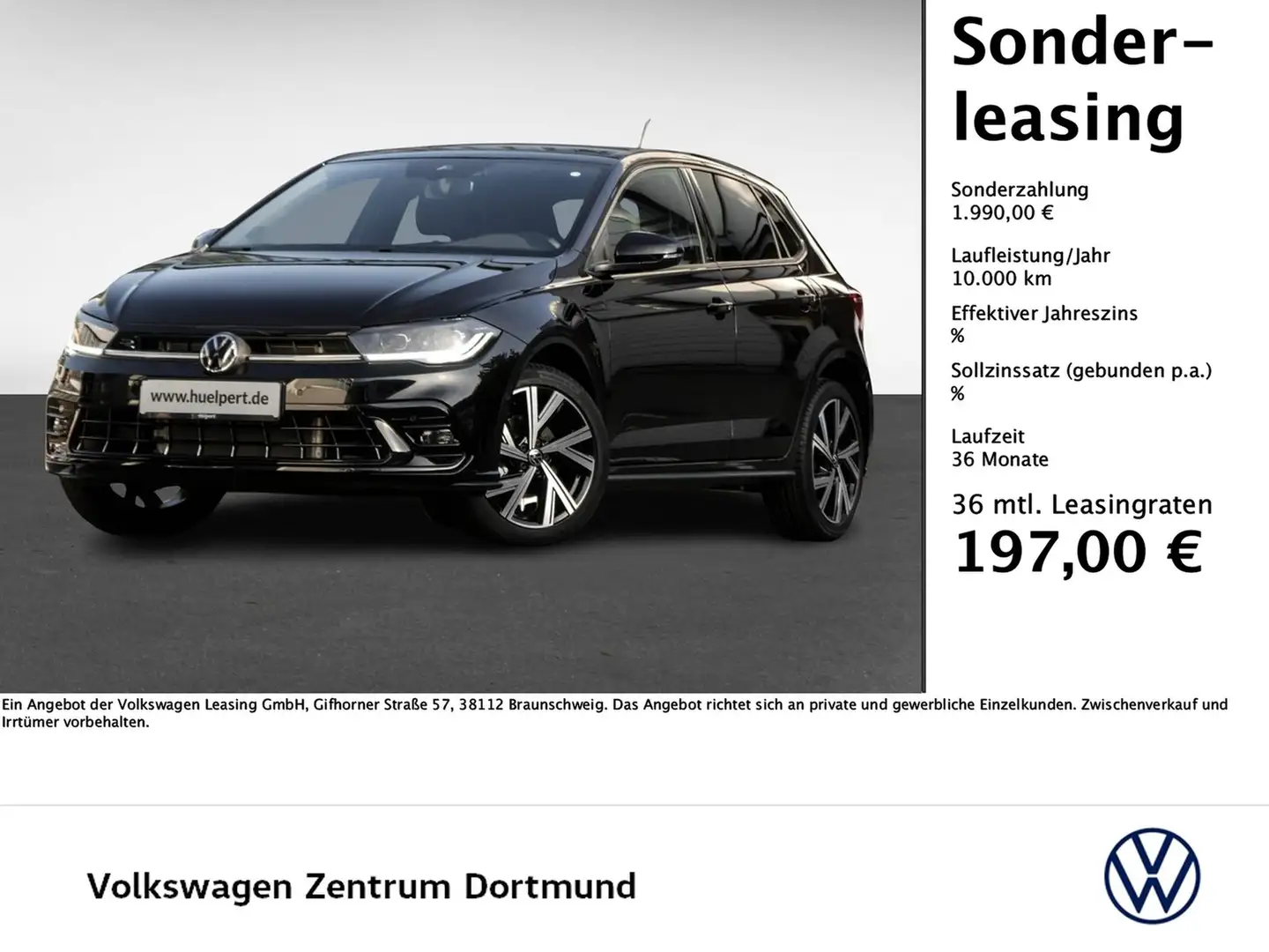 Volkswagen Polo 1.0 R-LINE DSG NAVI CLIMATRONIC MATRIXLED Noir - 1