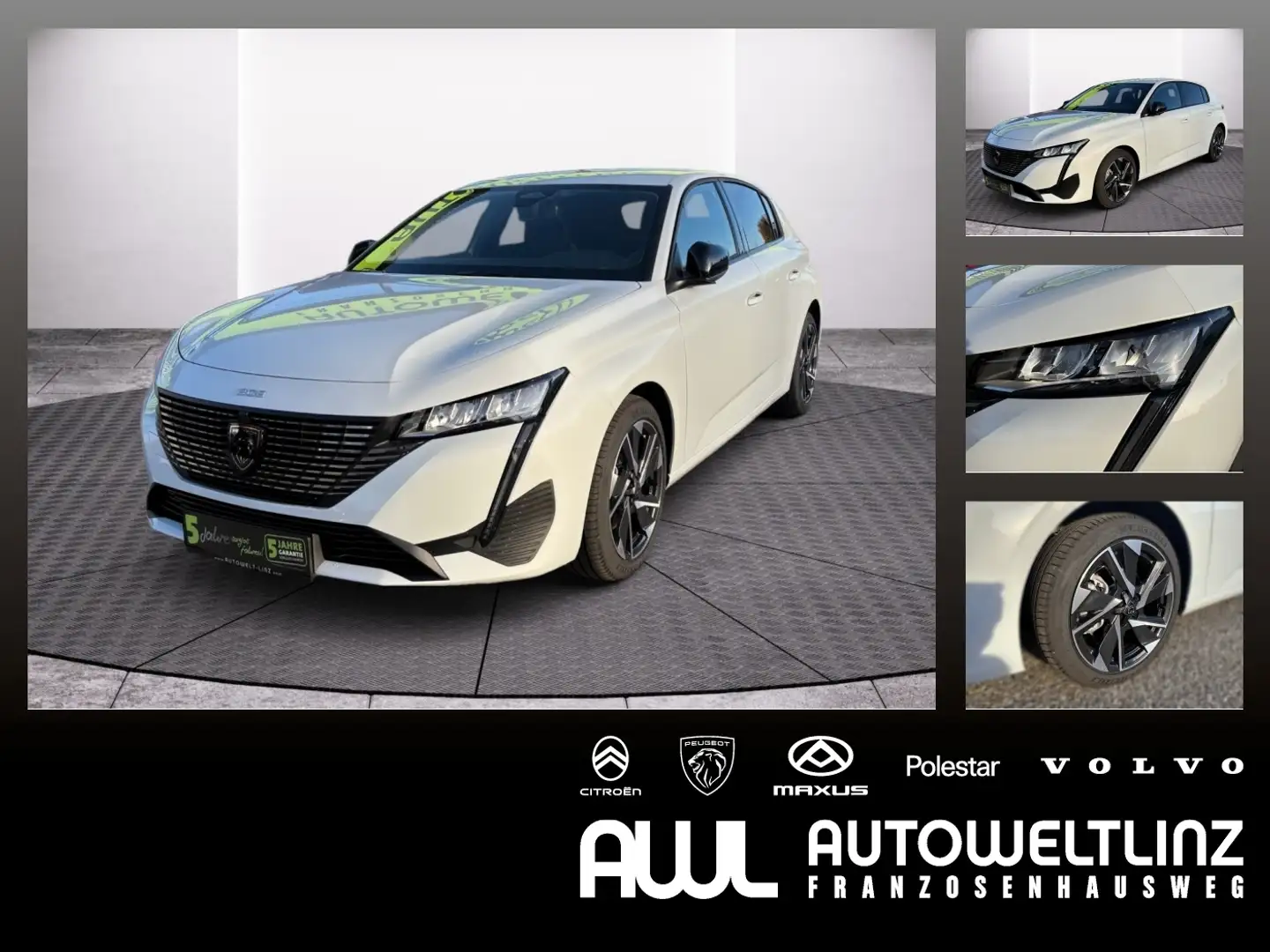 Peugeot 308 Allure Hybrid 145 ACC+LED+Navi+SHZ Weiß - 1