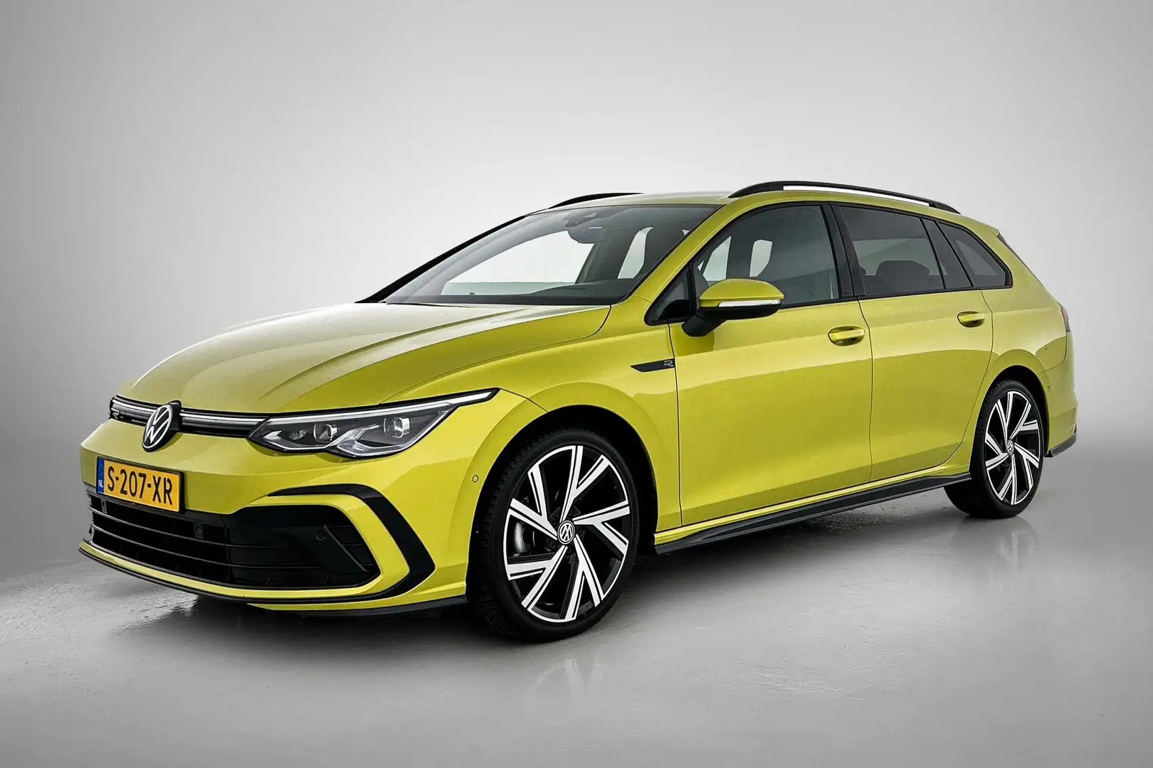 Volkswagen Golf Variant 1.5 eTSI R-Line (NL-auto, Dealer onderH, Navi, Car Geel - 1