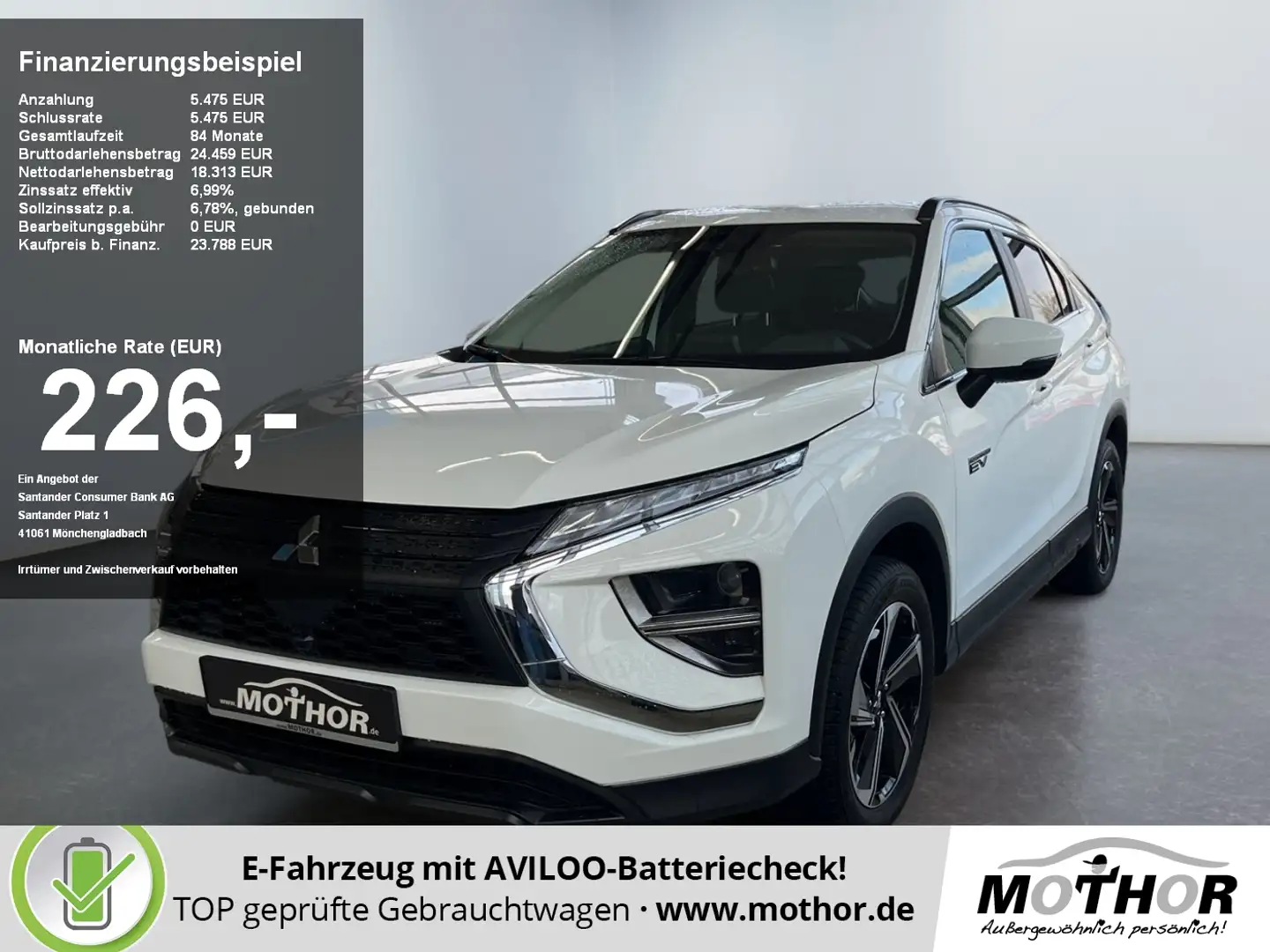 Mitsubishi Eclipse Cross 2.4 MIVEC PHEV BASIS LED NAVI Blanco - 1