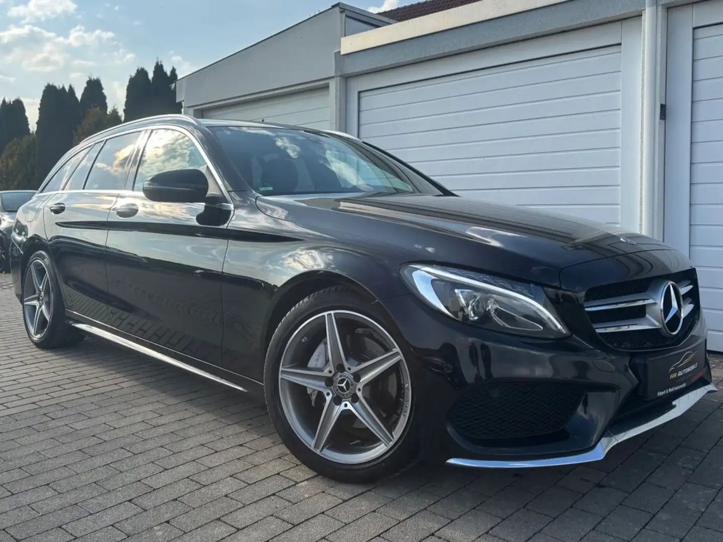 Mercedes-Benz C 220 d AMG Line *LED*Tempomat*AHK*Leder*Mwst* Noir - 1