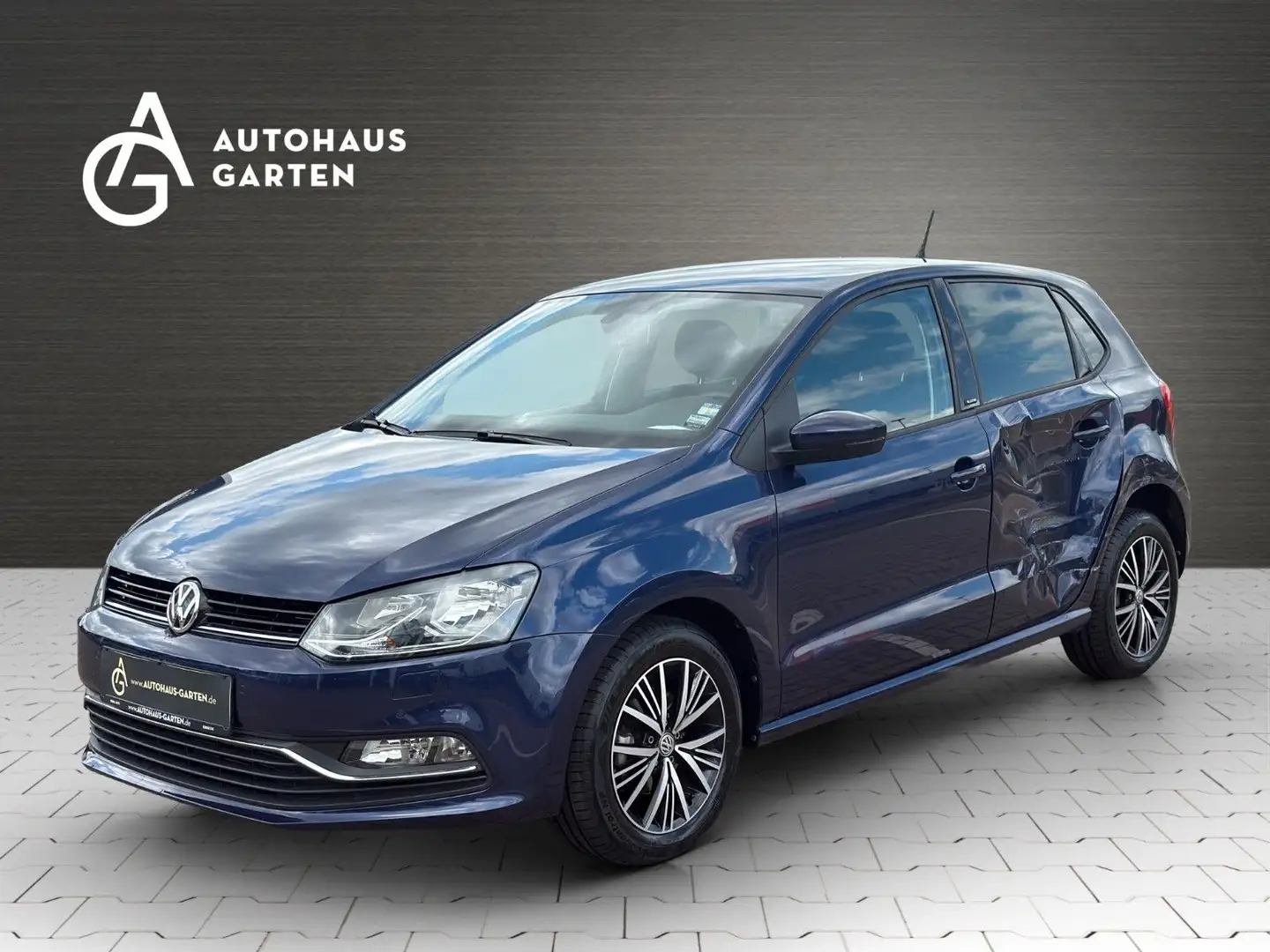 Volkswagen Polo V Allstar Erst 15.400 KM SHZ PDC 1.Hand Bleu - 1