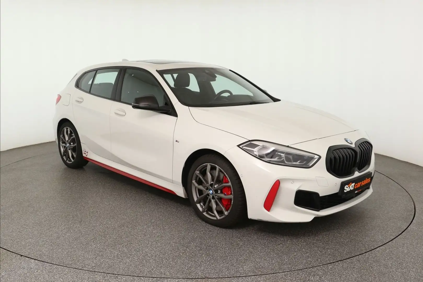 BMW 128 ti M Sport Pan|HUD|LEDer|DrAs|ParkAs|SHZ|el.S Weiß - 1