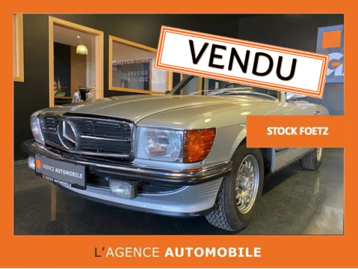 Mercedes-Benz 280 SL Cabrio BVA Carnet Complet Stříbrná - 1