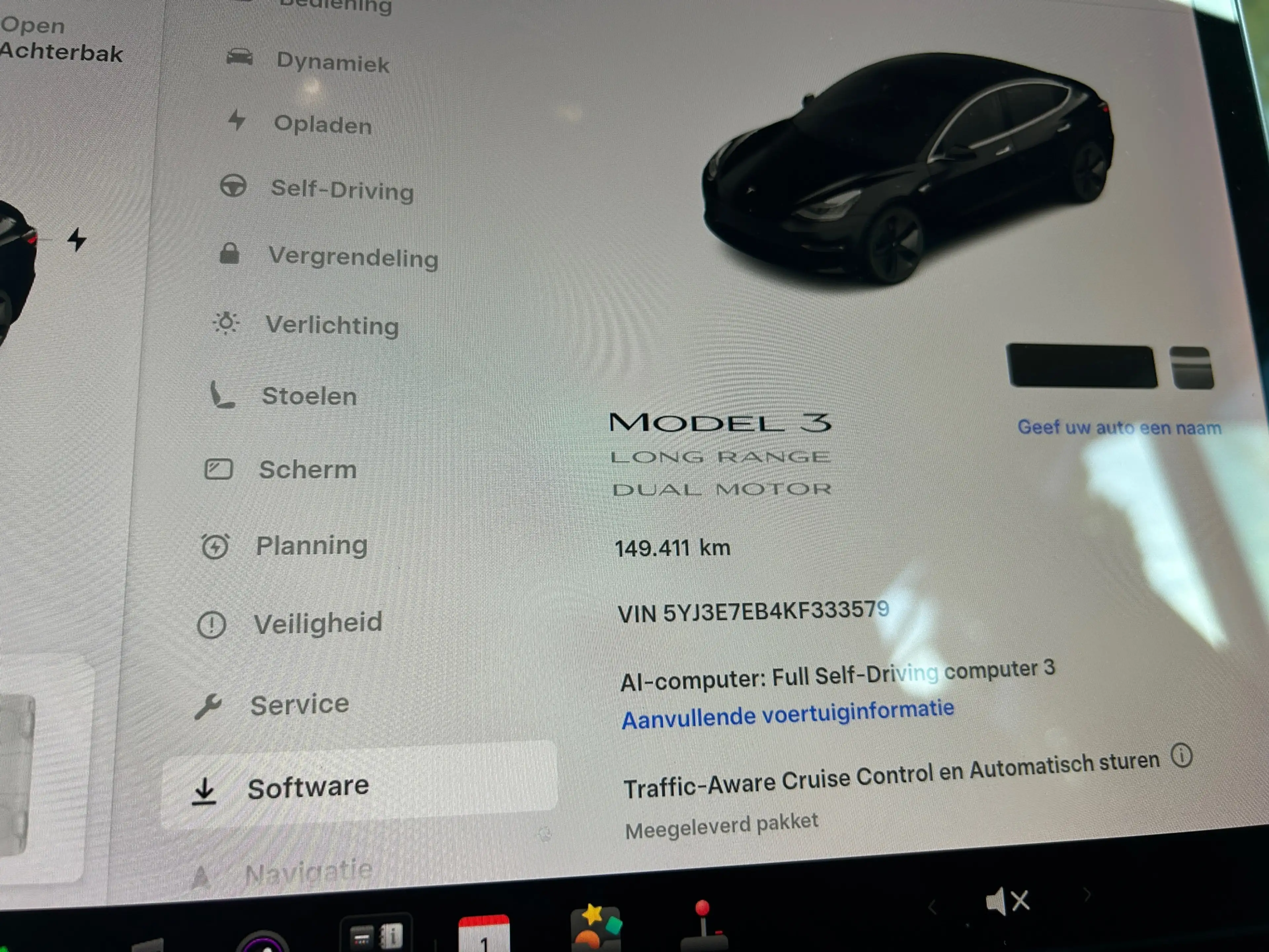 Tesla Model 3 Long Range AWD 75 kWh 87% SOH Trekhaak Rijklaarpri — photo 7