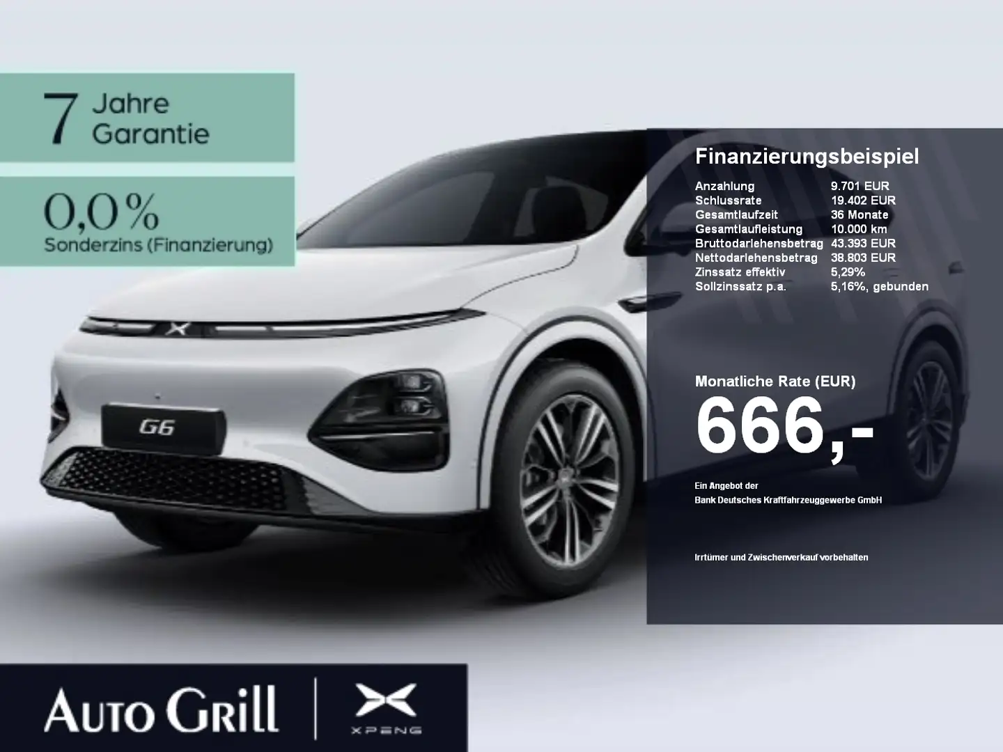 Xpeng G6 Performance AWD  CarPlay 360Kam Pano ACC Fehér - 1