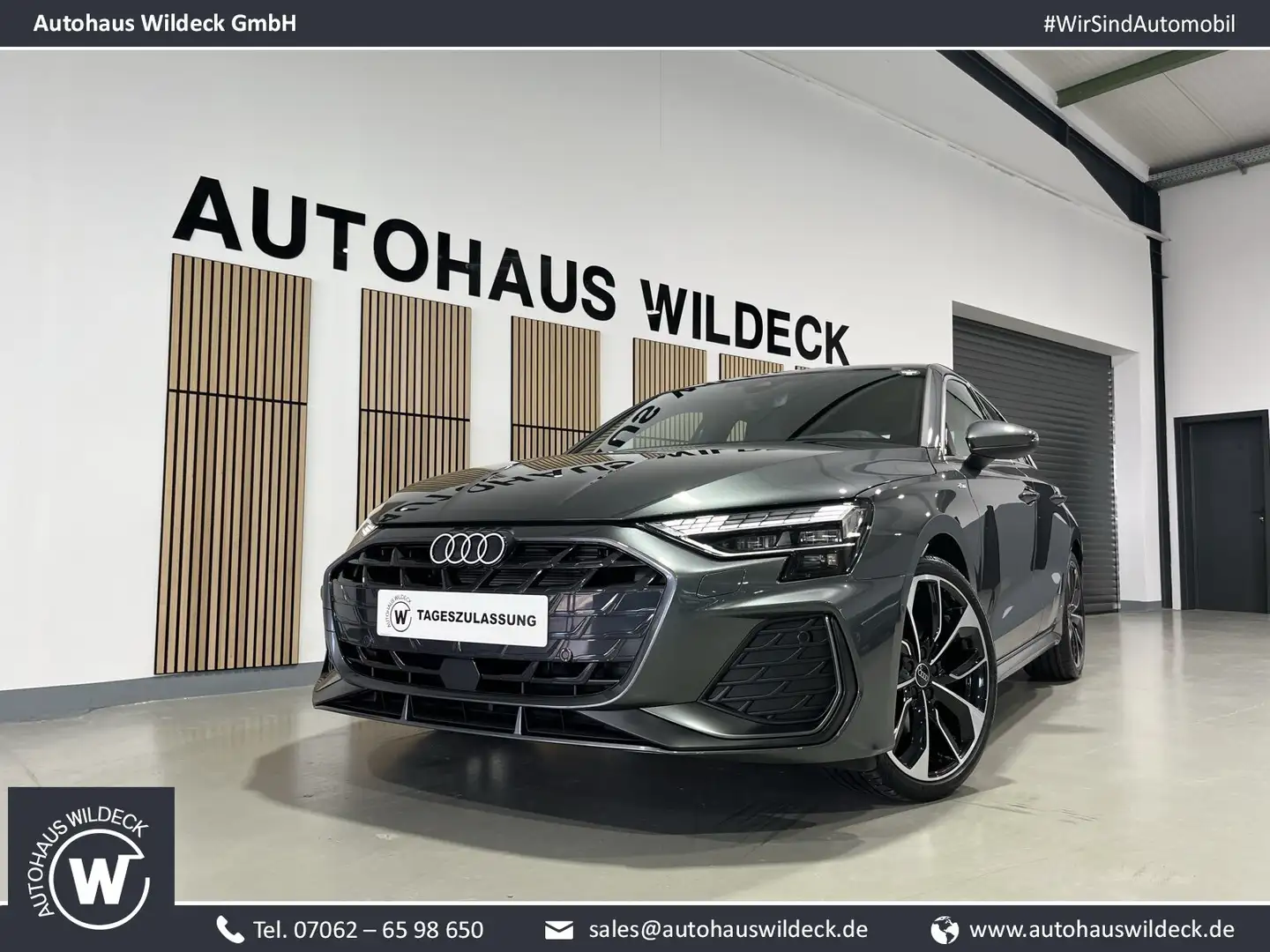Audi A3 A3 Sportback 35TDI S line ACC Pano Mat RFK Sono BC Grau - 1