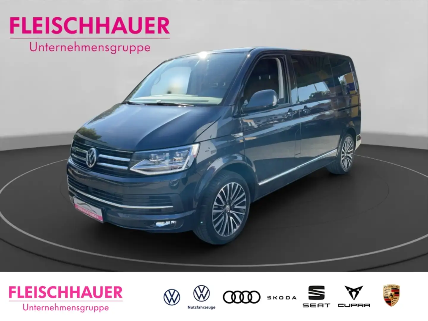 Volkswagen T6 Multivan 2.0 TDI DSG Highline 4Motion AHK- Navi Leder Memor Blau - 1