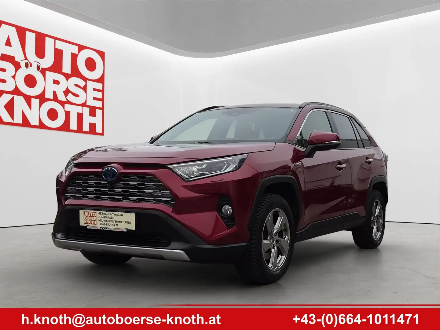 Toyota RAV 4 Hybrid 4x2 Vip, Vollausstattung!!! Rot - 2