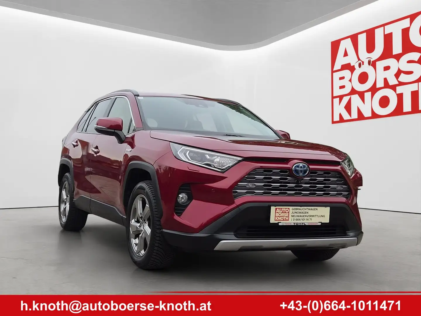 Toyota RAV 4 Hybrid 4x2 Vip, Vollausstattung!!! Rot - 1