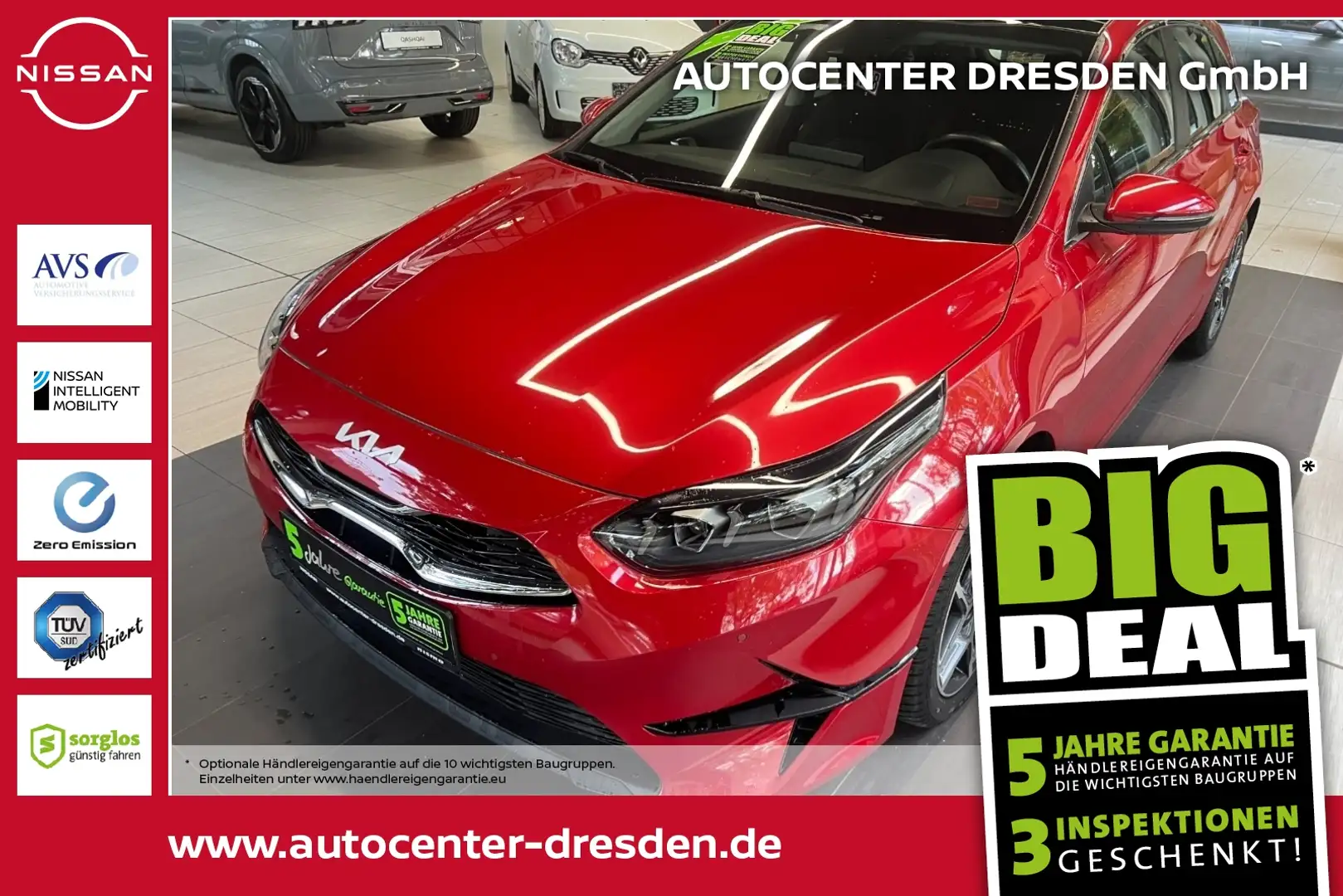 Kia Ceed / cee'd Ceed 1.5 T-GDI Spirit ACC+LED+Navi+SD+SHZ+Kam. Roşu - 1