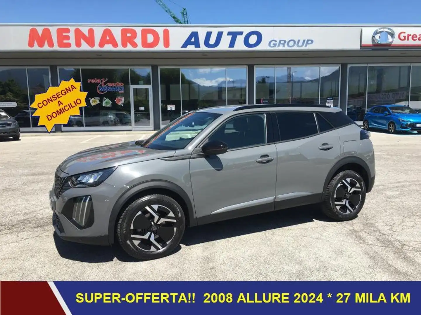 Peugeot 2008 PureTech 100 Allure AZIENDALE 2024 Grigio - 1