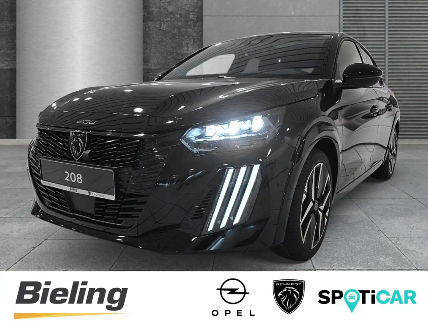 Peugeot 208 GT HYBRID 145 e-DSC6 Vollausstattung Schwarz - 1