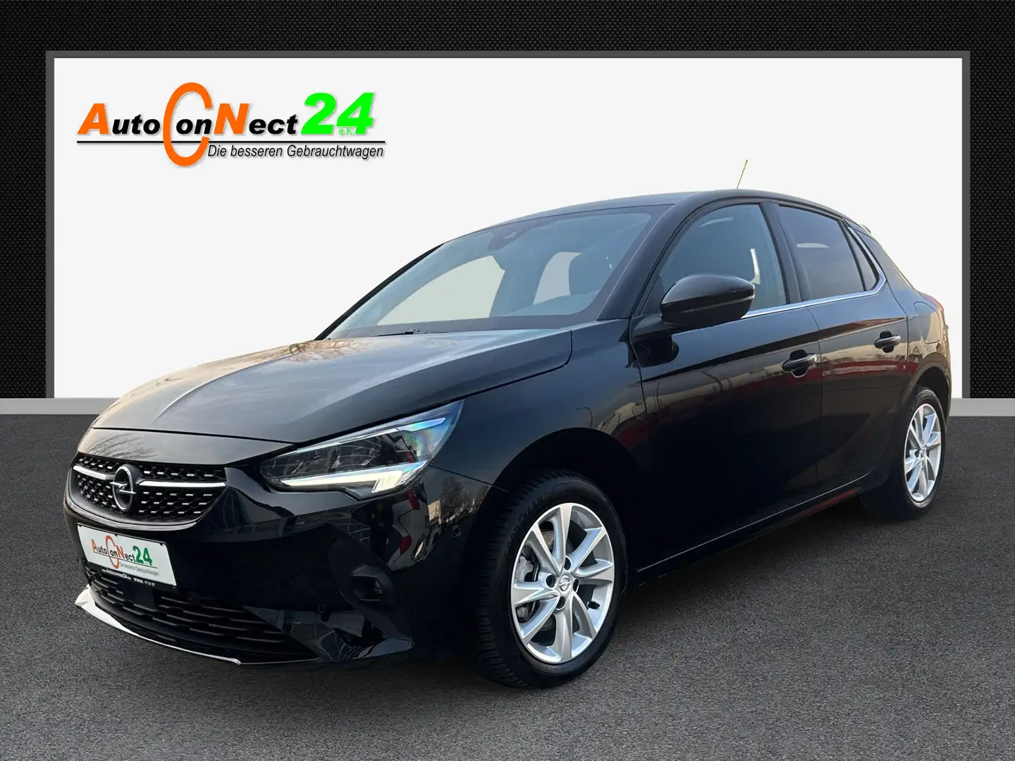 Opel Corsa Elegance Automatik*Navi-App/RFK/PDC/LED/SHZG* Zwart - 1