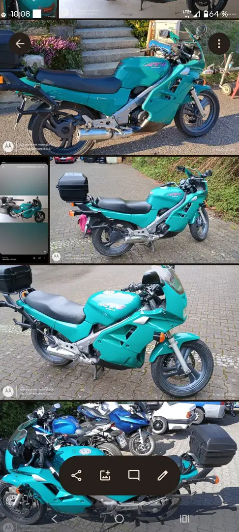 Honda NTV 650 mit Koffersatz , V2 Kardan !,2.HD., scheckheft Vert - 2