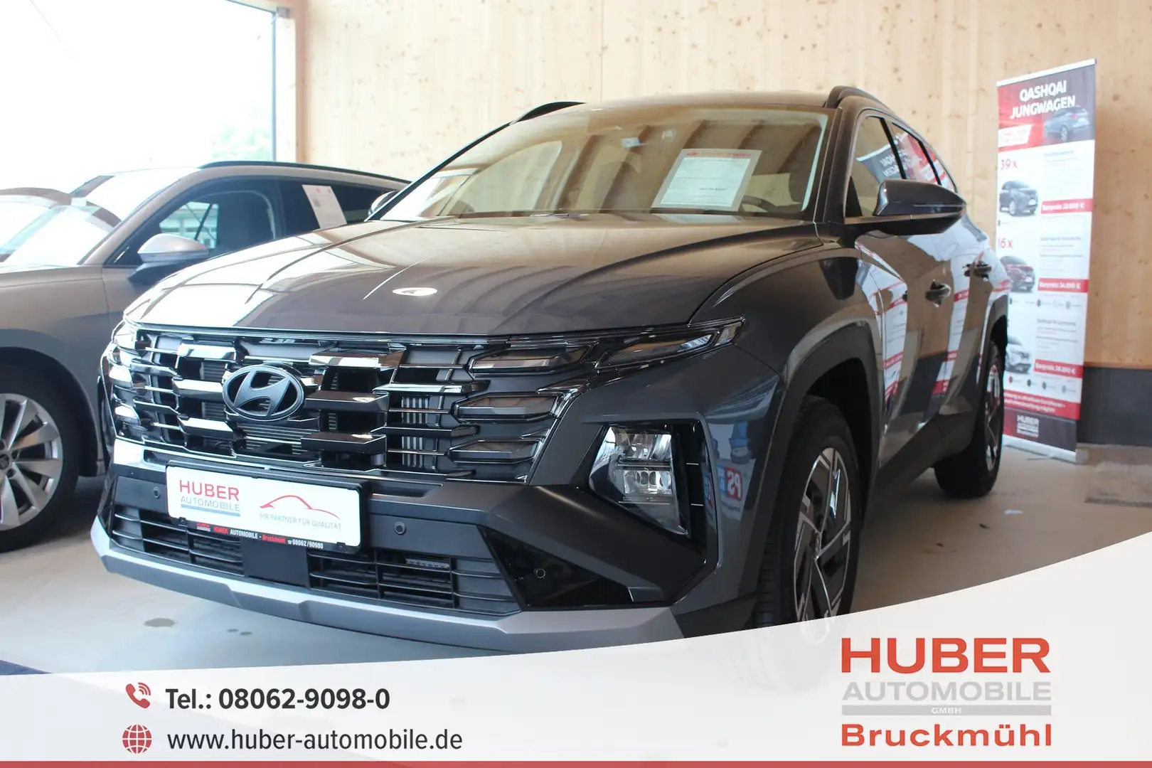 Hyundai TUCSON 1.6 T-GDI DCT MHEV 160PS SELECT LED/ACC/NAVI/KA... Grijs - 1