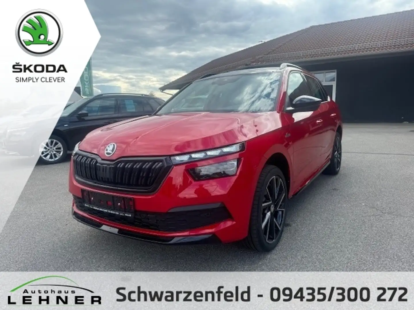 Skoda Kamiq MONTE CARLO AHK+ACC+KAMERA+AMBIENTE+LADEBODEN Rot - 1