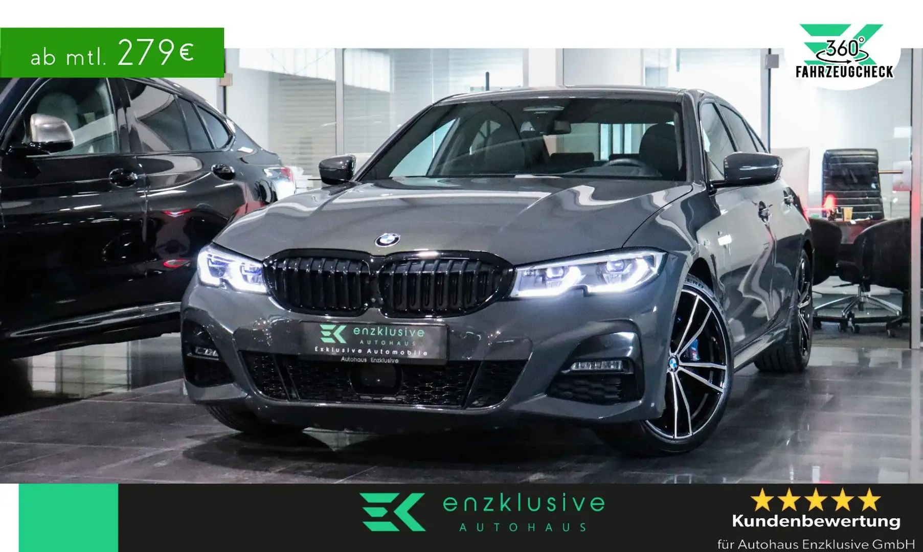 BMW 330 i M SPORT LASER*ACC*H&K*360°*HuD*AHK*NAVI Grigio - 1