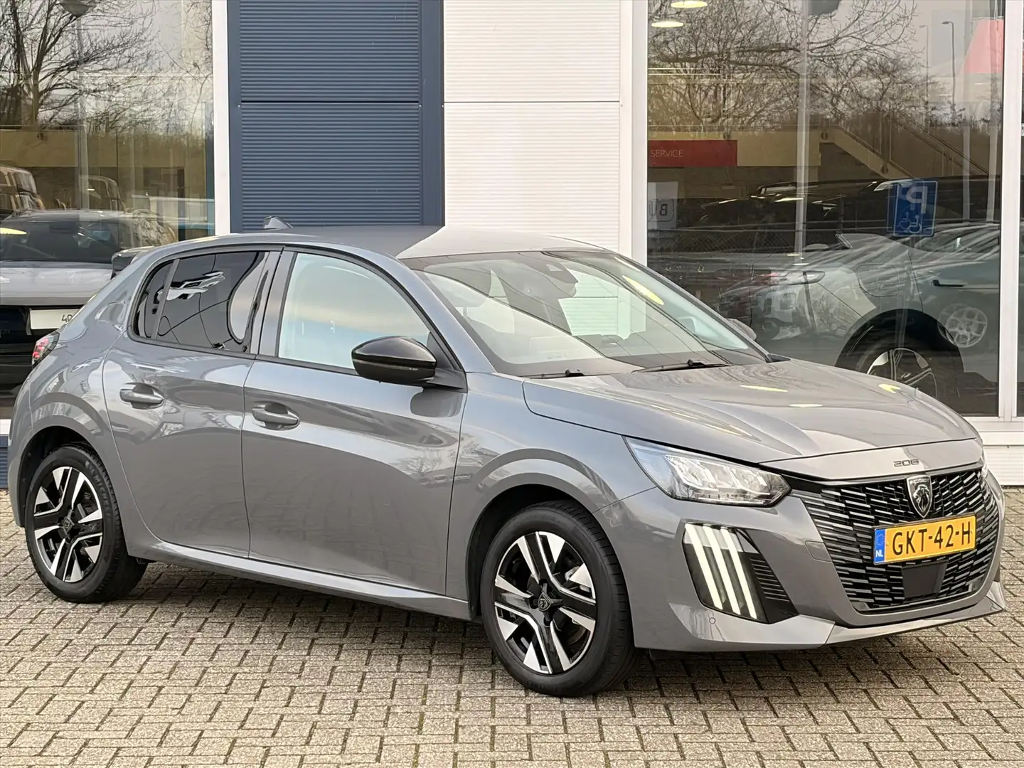 Peugeot 208 1.2 Hybrid 100 e-DCS6 Allure Gris - 2