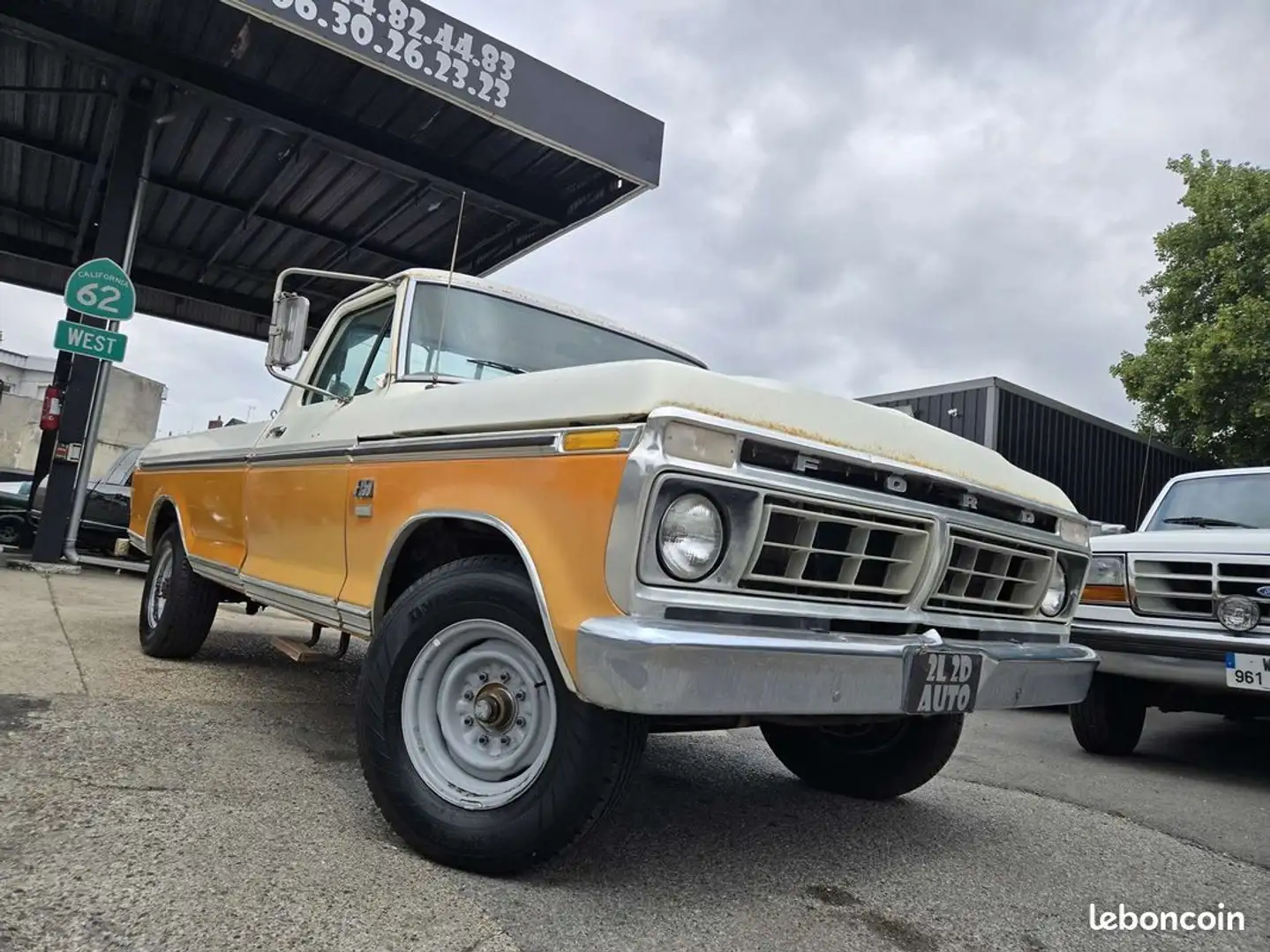 Ford F 250 F 250 Ranger XLT 6.4 V8 390ci camper special Blanc - 2