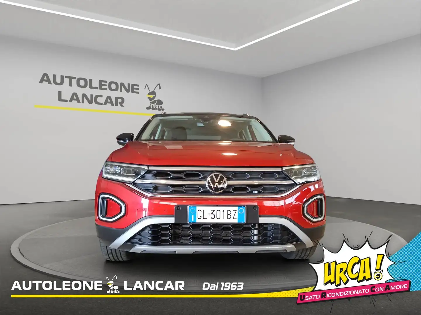 Volkswagen T-Roc 2.0 TDI Style 115cv + TETTO NERO 1 PROPRIETARIO Rosso - 2