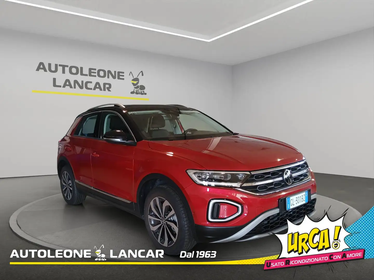 Volkswagen T-Roc 2.0 TDI Style 115cv + TETTO NERO 1 PROPRIETARIO Rosso - 1