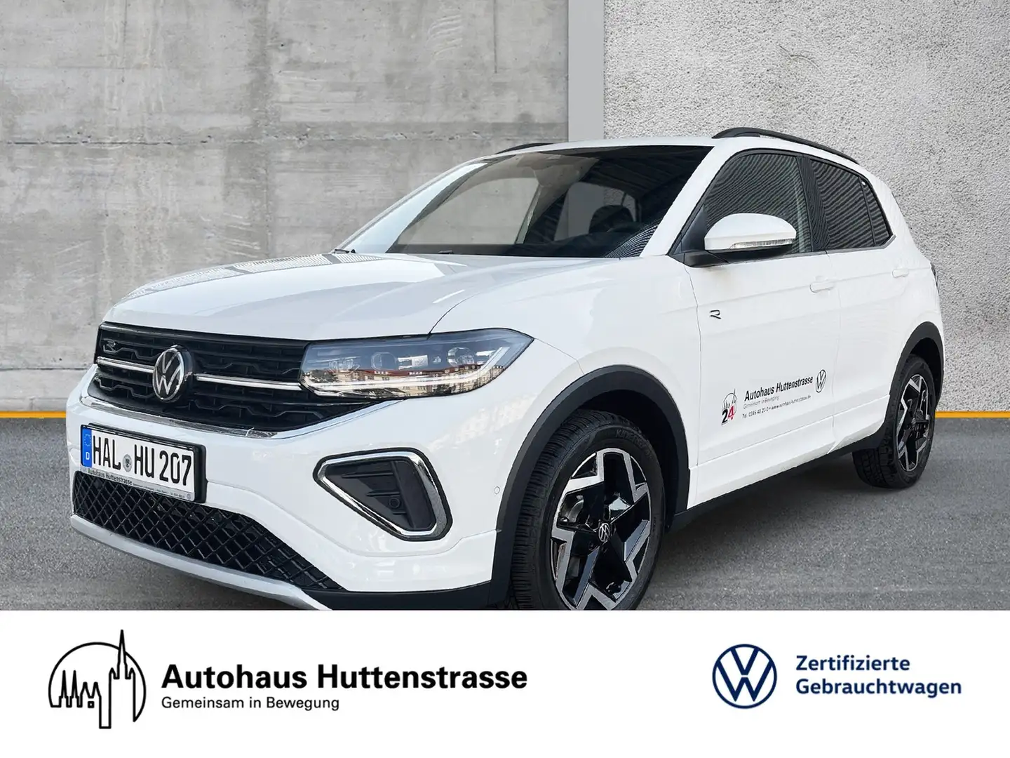 Volkswagen T-Cross 1.0 TSI DSG R-Line MATRIX KAMERA AHK Weiß - 1