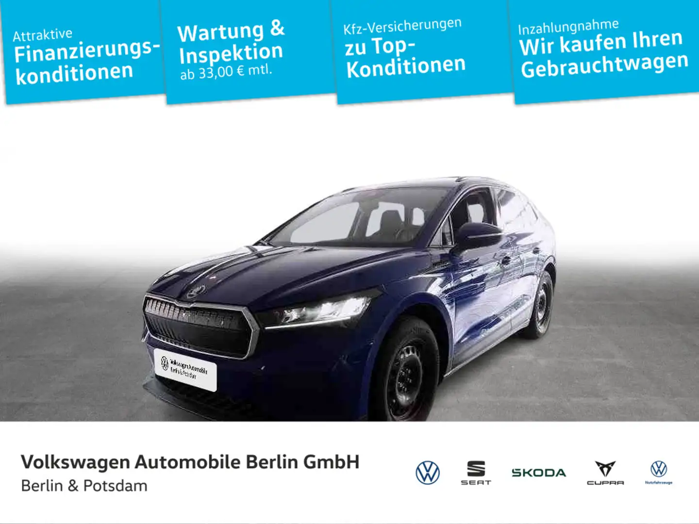 Skoda Enyaq iV 50 Loft Navi LED PDC Blau - 1