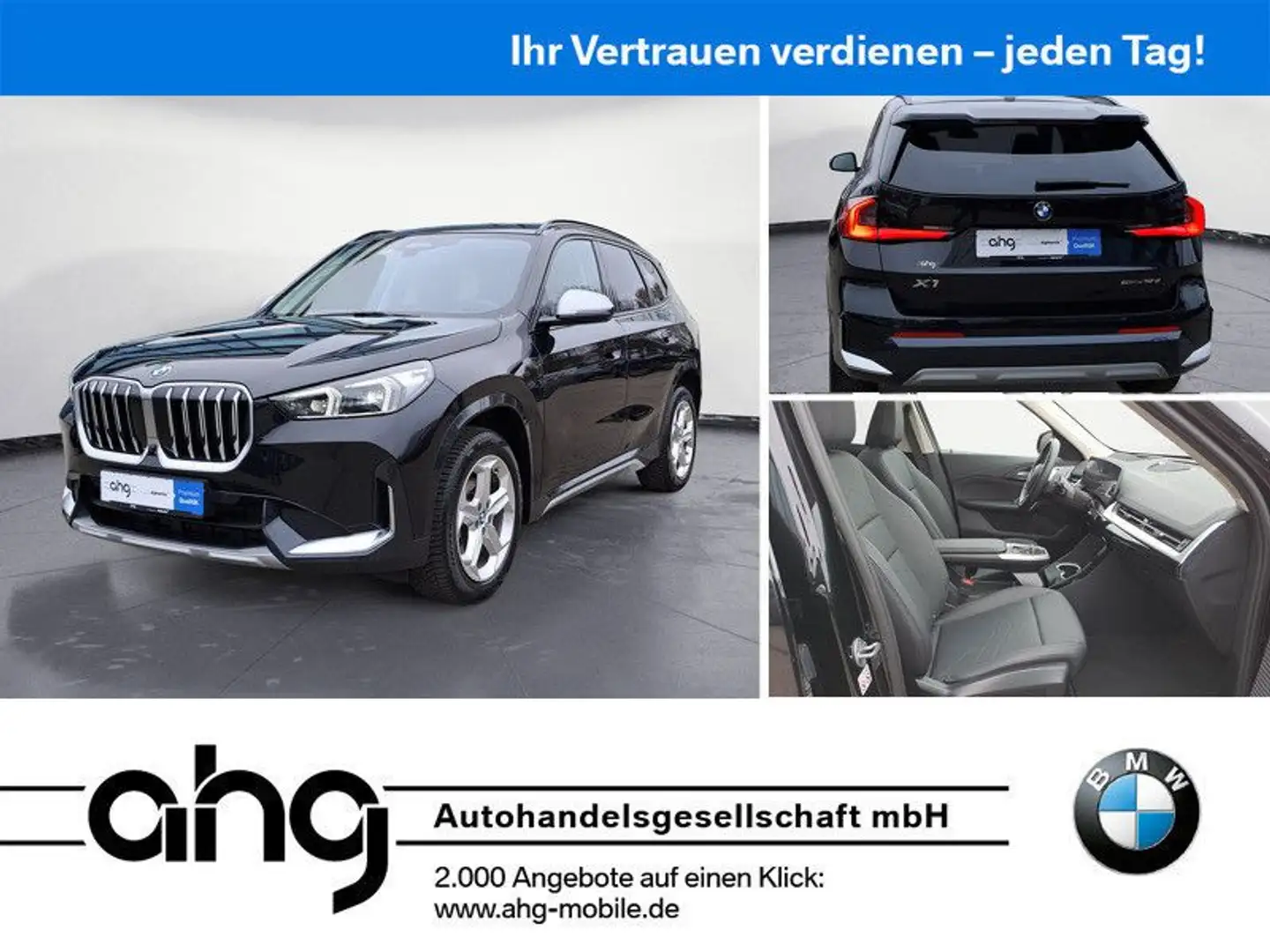 BMW X1 sDrive18d Steptronic HeadUp H&K Tempom.aktiv Noir - 1