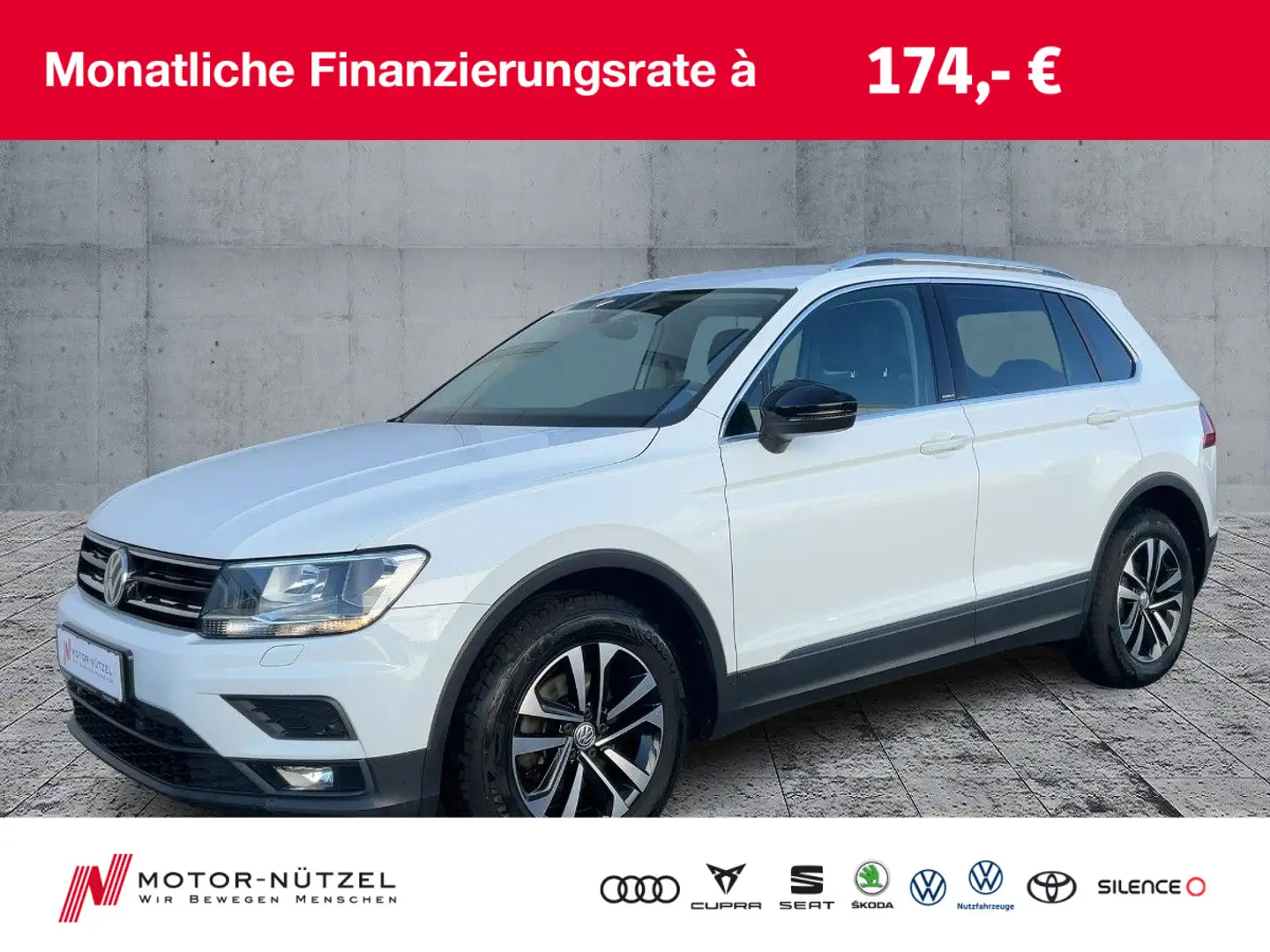 Volkswagen Tiguan 1.5 TSI NAV+AHK+ACC+SHZ+APP+PLA+2xPDC+17" Wit - 1