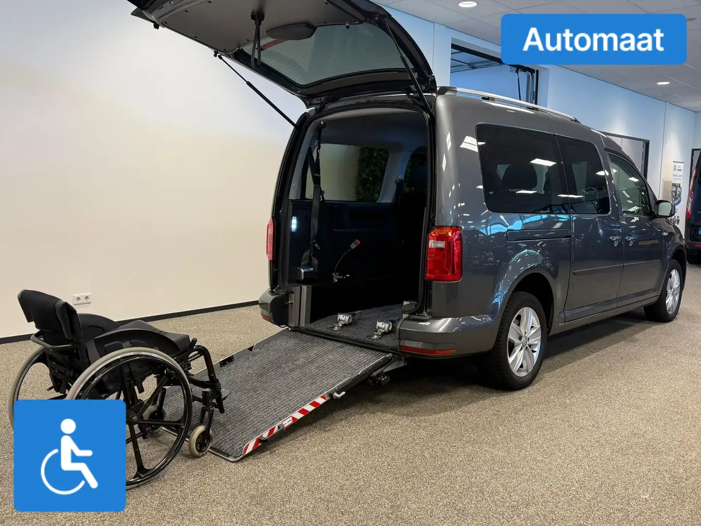 Volkswagen Caddy Maxi L2 Rolstoelauto Automaat 5+1 (Luchtvering) Grijs - 2