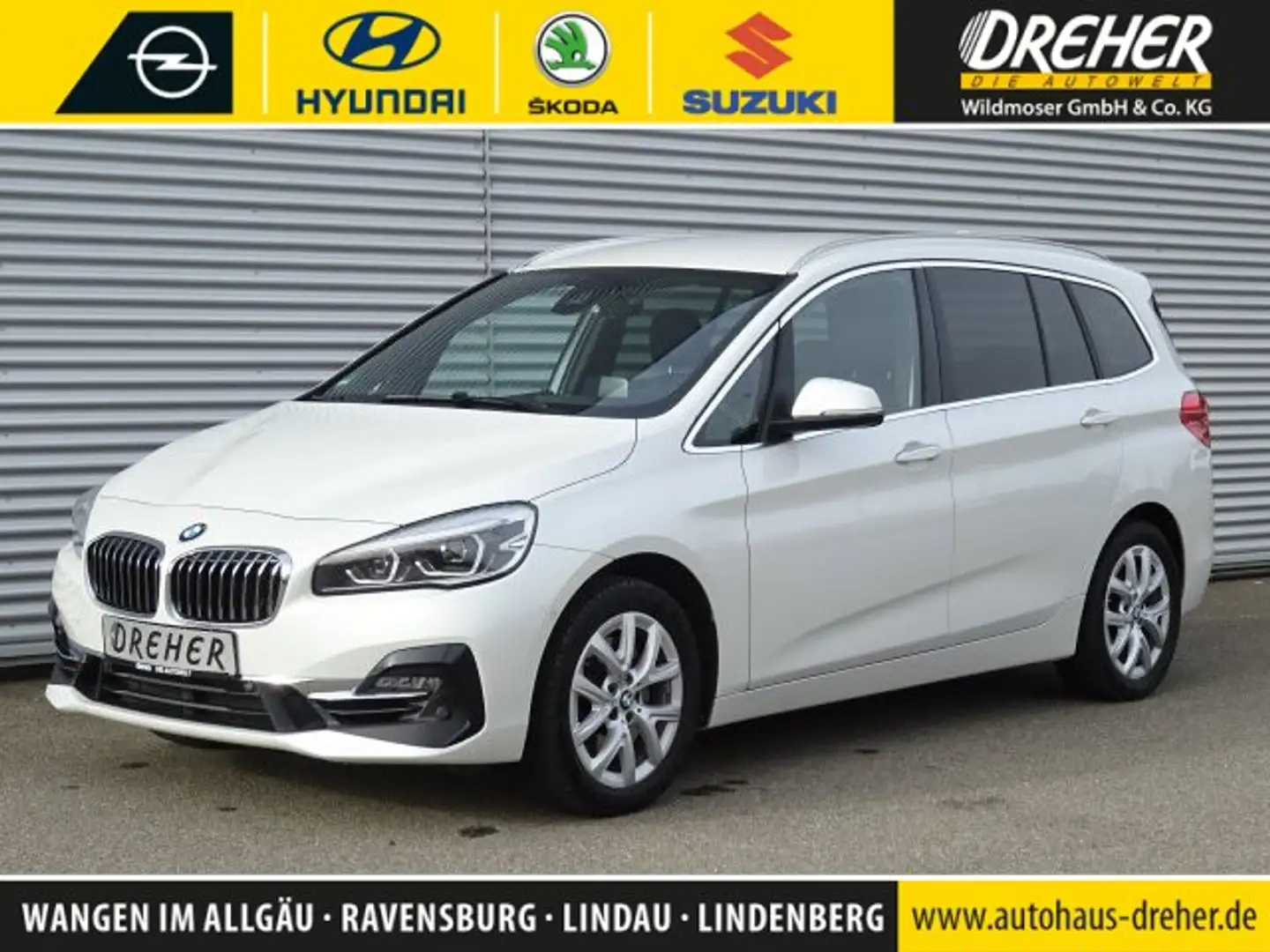 BMW 220 2er Gran Tourer - 220i Luxury Line /NSW/NAVI/ACC Blanc - 1
