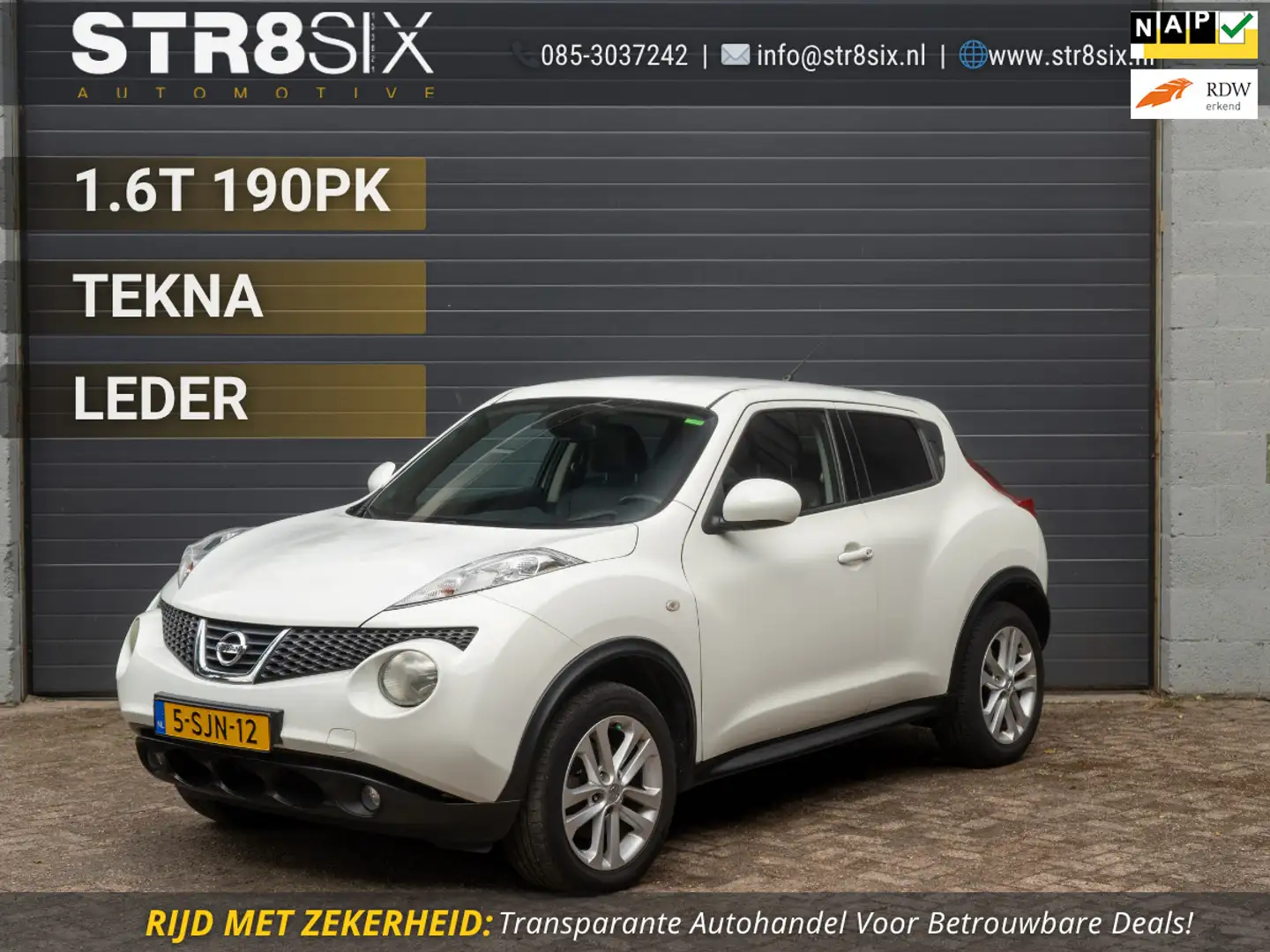 Nissan Juke 1.6 DIG-T Tekna 190pk H6 | Leder | Clima | Navi Blanco - 1