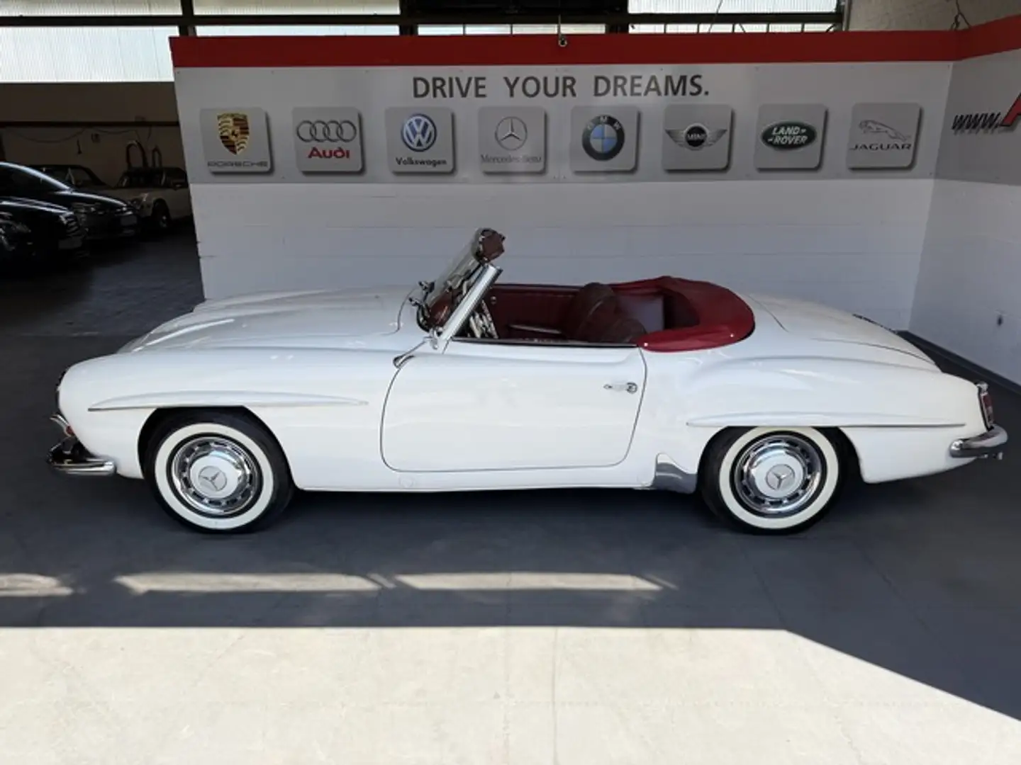 Mercedes-Benz 190 SL *deutsches KFZ*HU/AU neu+H-Kennzeichen Weiß - 2