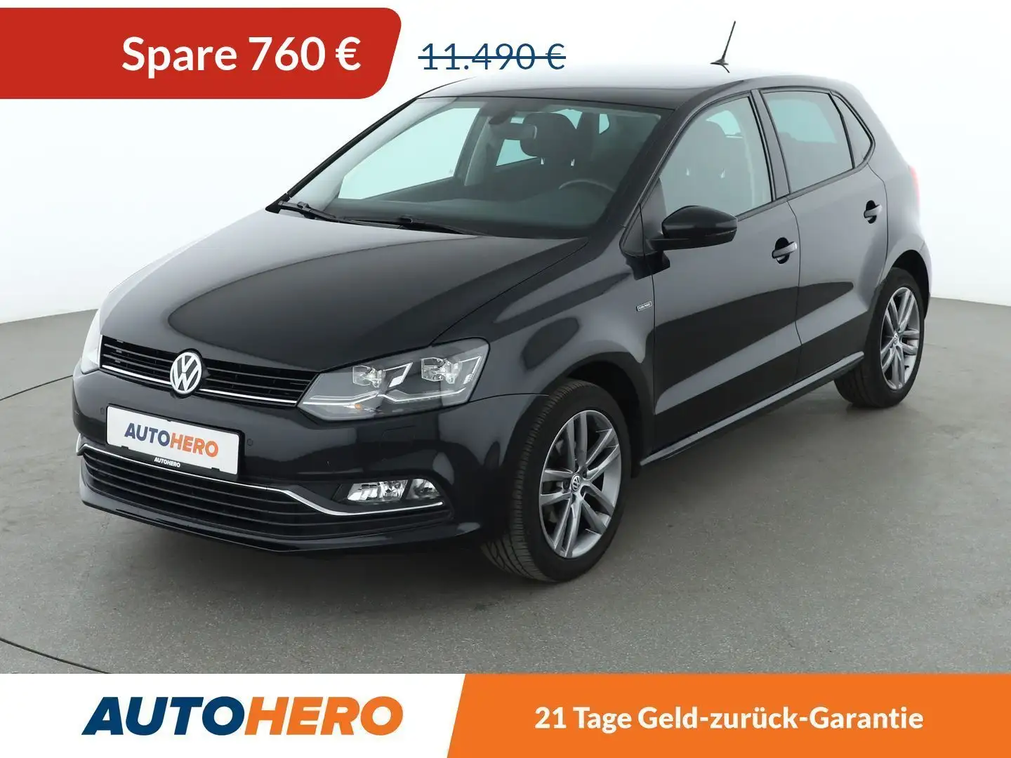 Volkswagen Polo 1.2 TSI Lounge BMT*NAVI*LED*TEMPO*PDC* Schwarz - 1