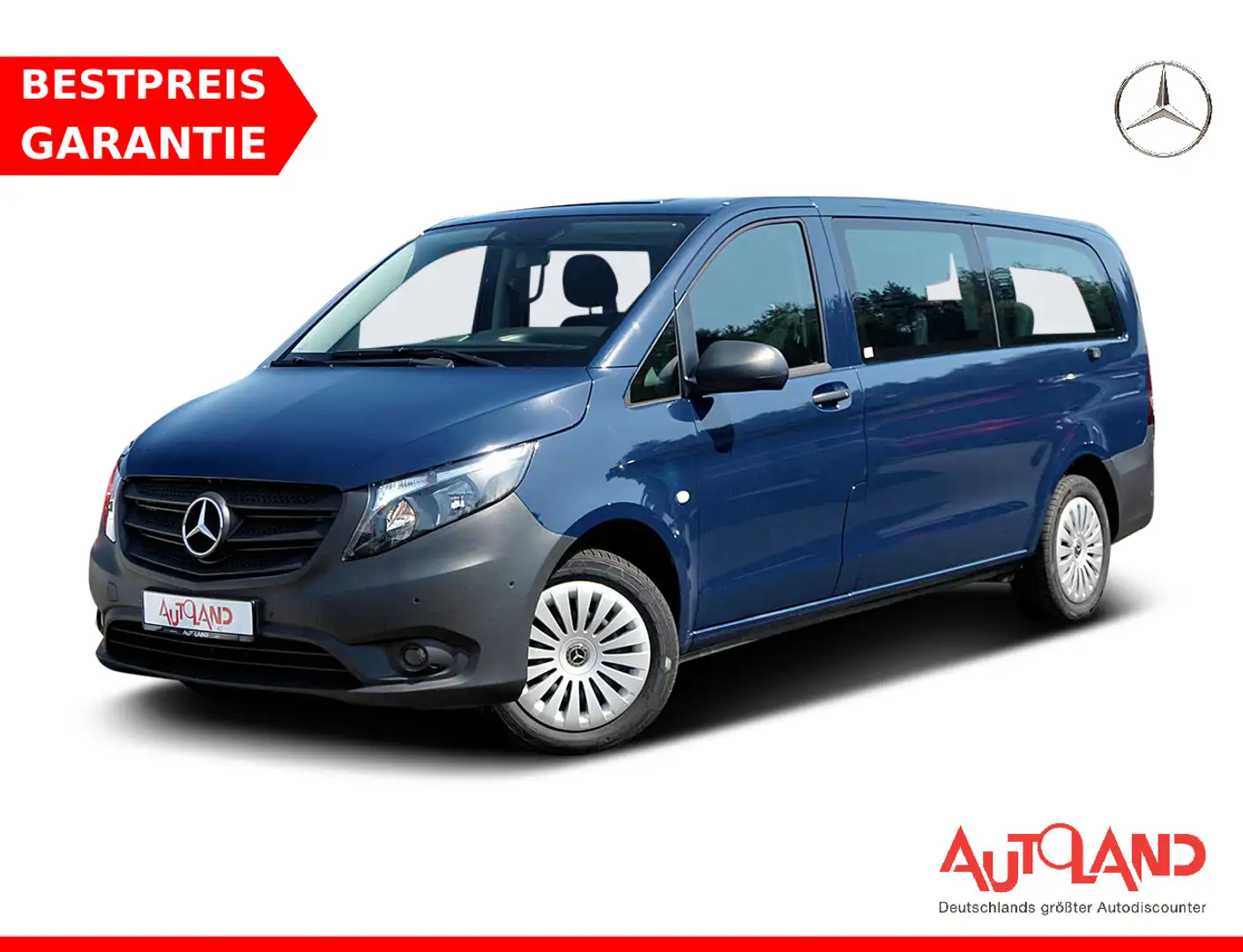 Mercedes-Benz Vito Tourer extralang Aut. Navi Tempomat 8-Sitzer Blau - 1