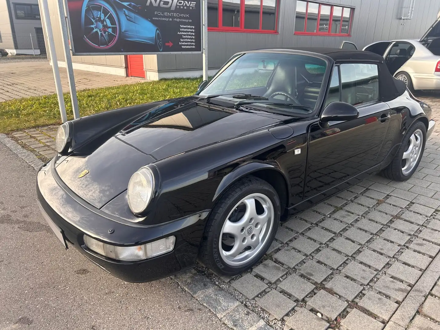 Porsche 964 Cabrio Turbositze C00 H-Kennzeichen 19% MwSt Schwarz - 1